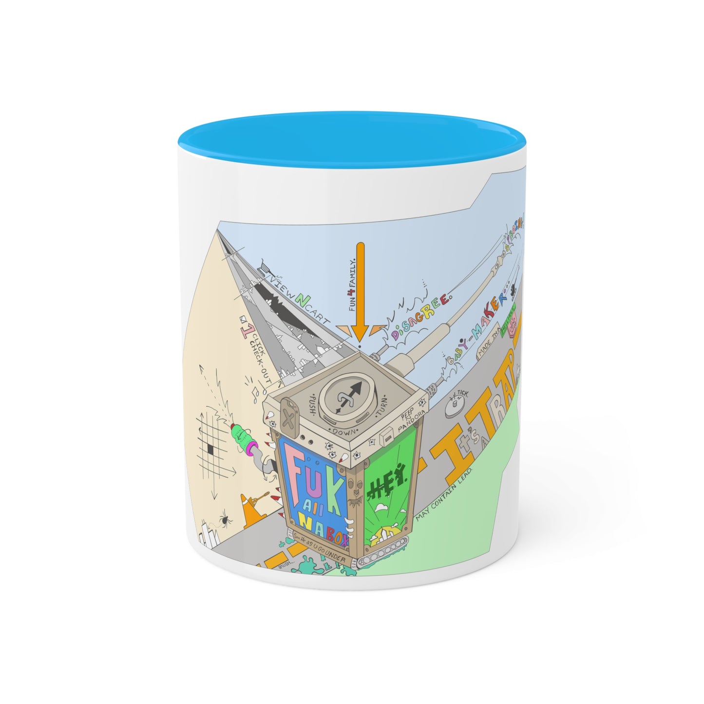 "Baby-Maker" by Sietch Ramshackle Colorful Mugs, 11oz