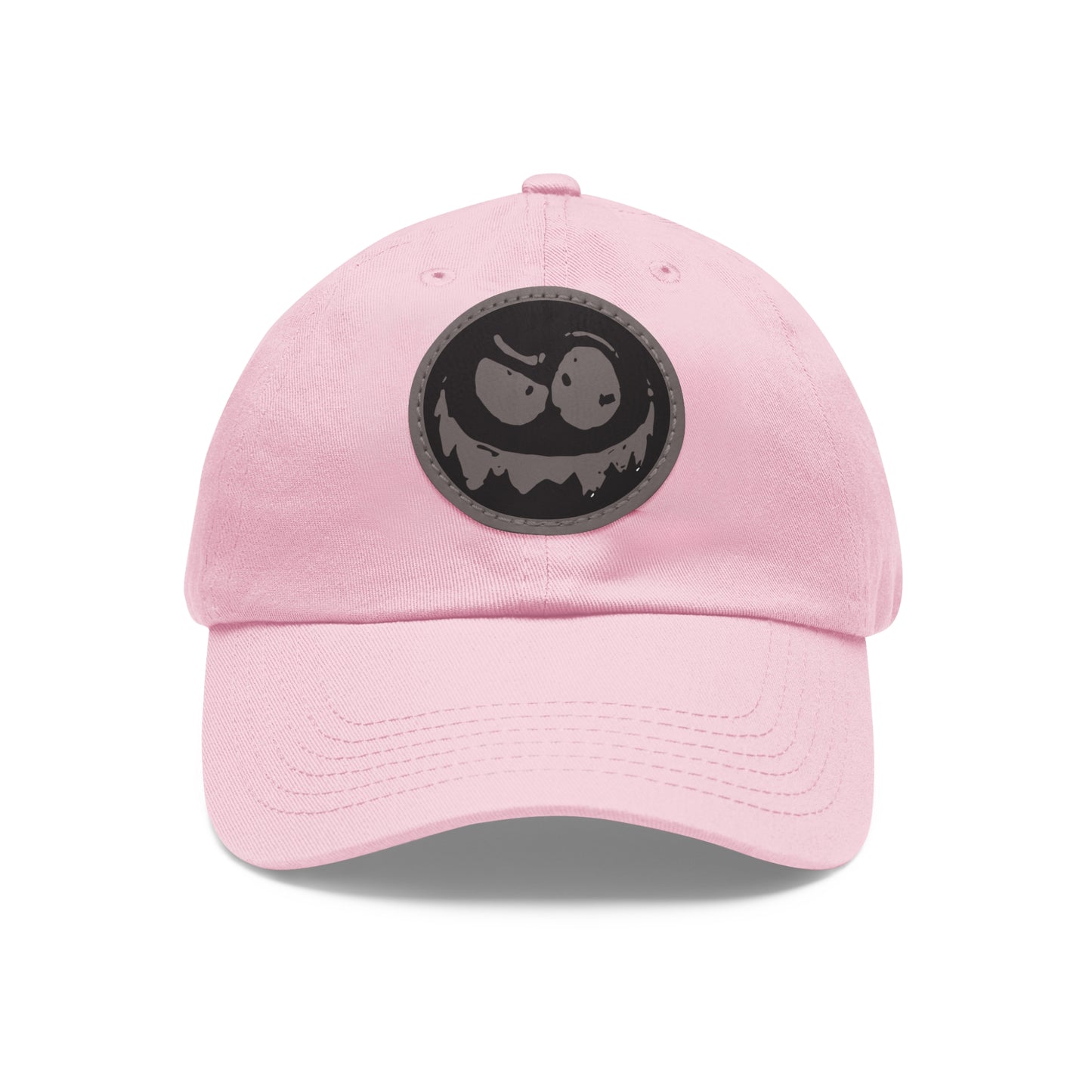 "Twitchy" Dad Hat with Leather Patch (Round)