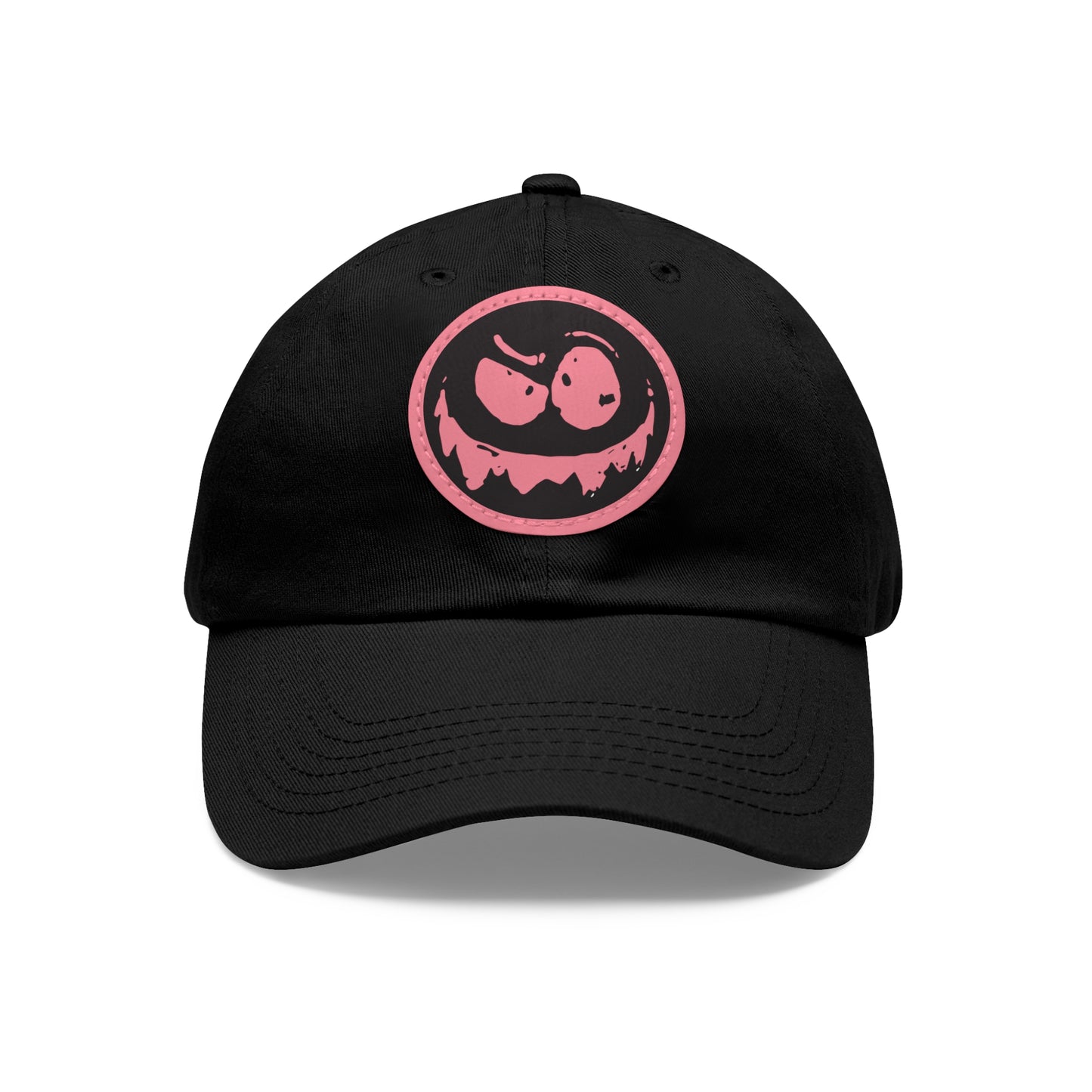 "Twitchy" Dad Hat with Leather Patch (Round)