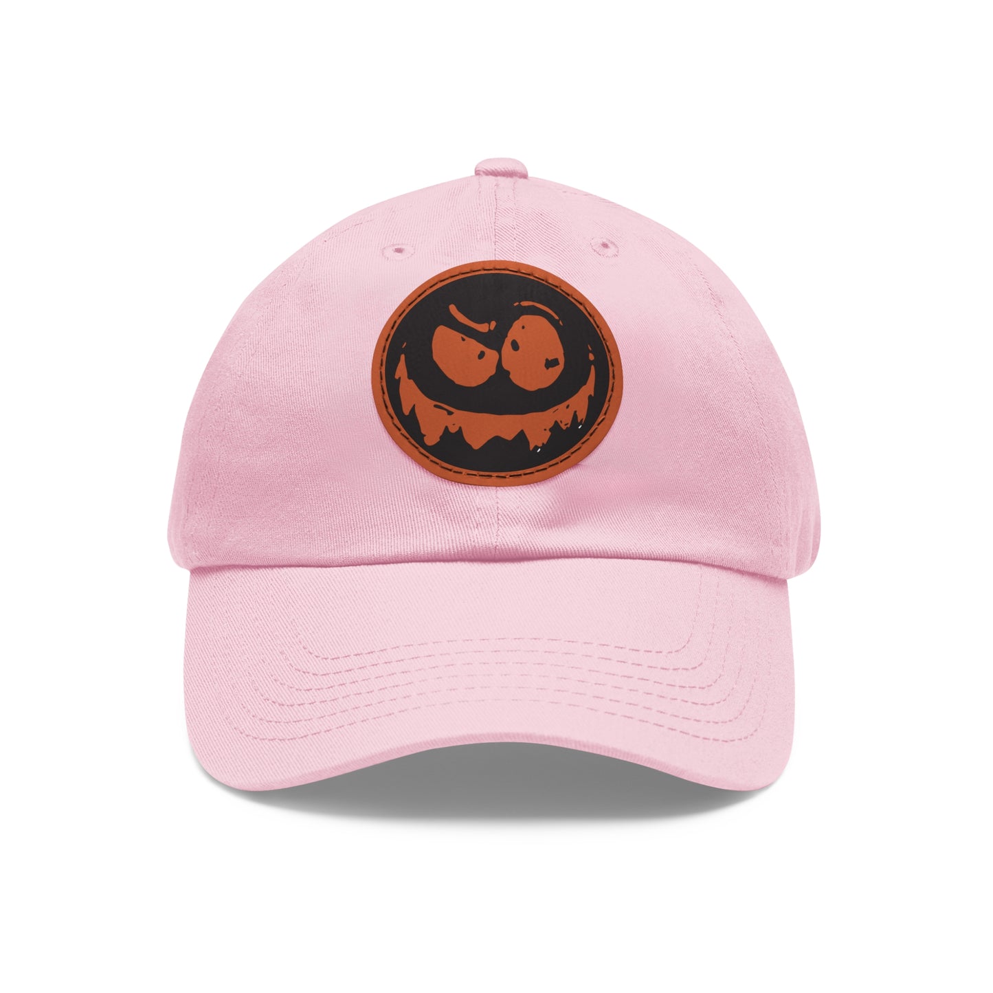 "Twitchy" Dad Hat with Leather Patch (Round)
