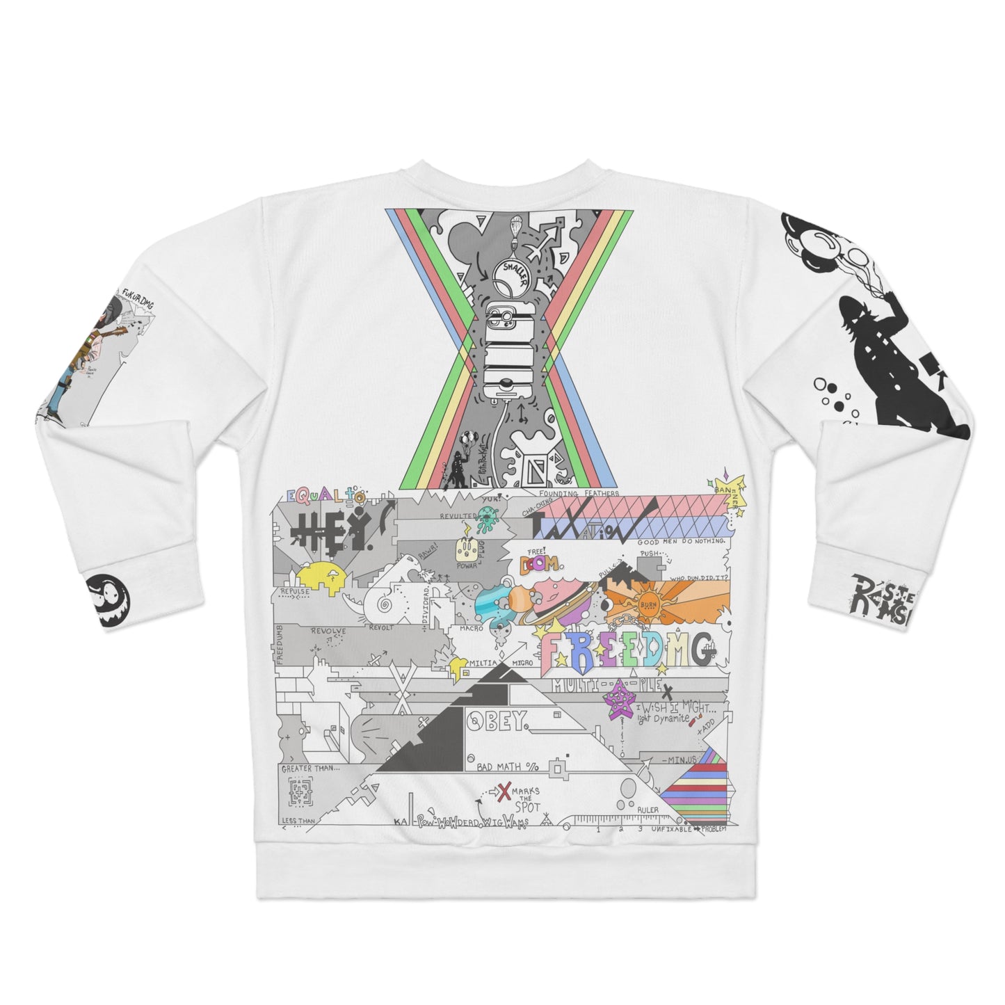 "Ima.Fancy.Fukker" Unisex Sweatshirt (AOP)