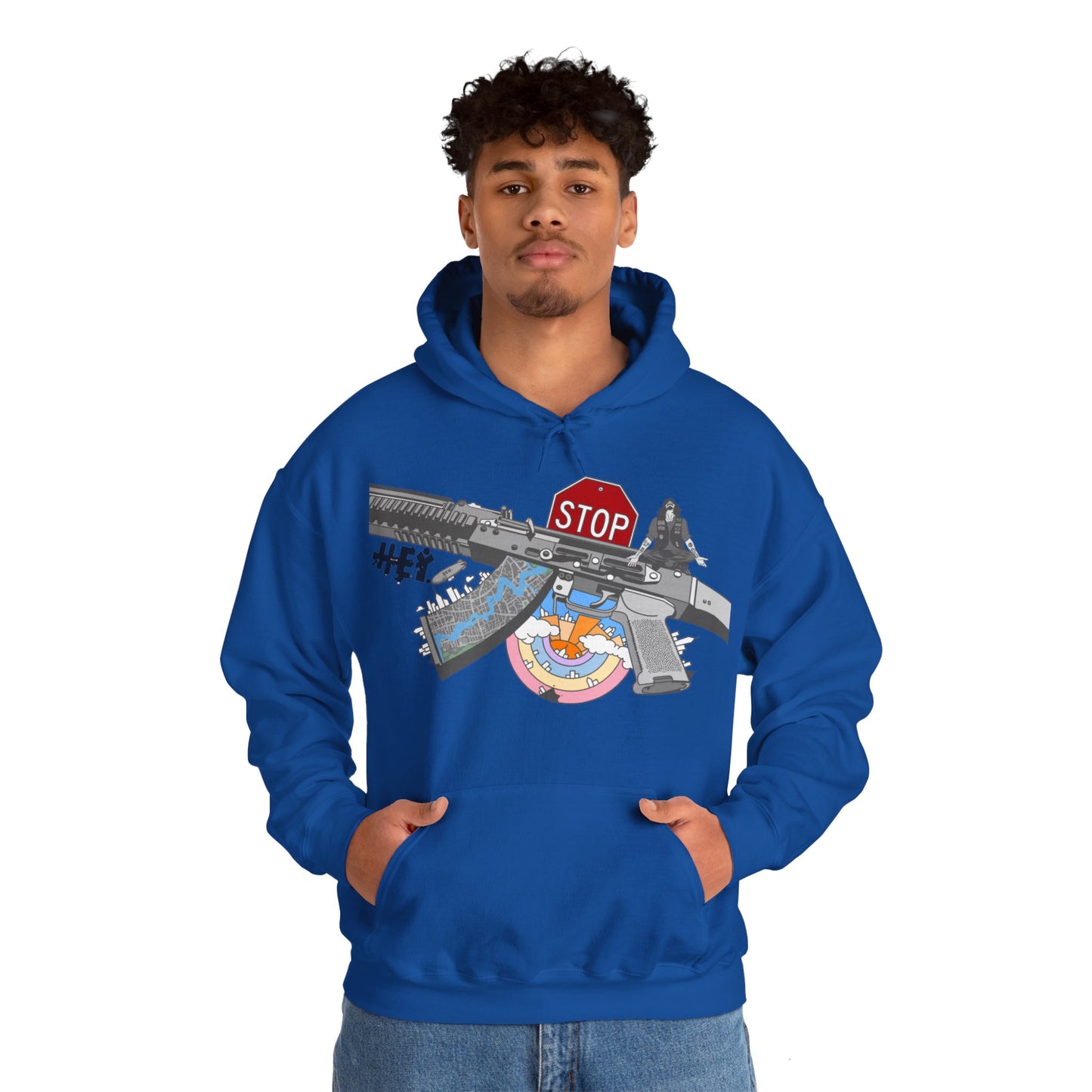 "Just Stop" Unisex Heavy Blend™ Hooded Sweatshirt
