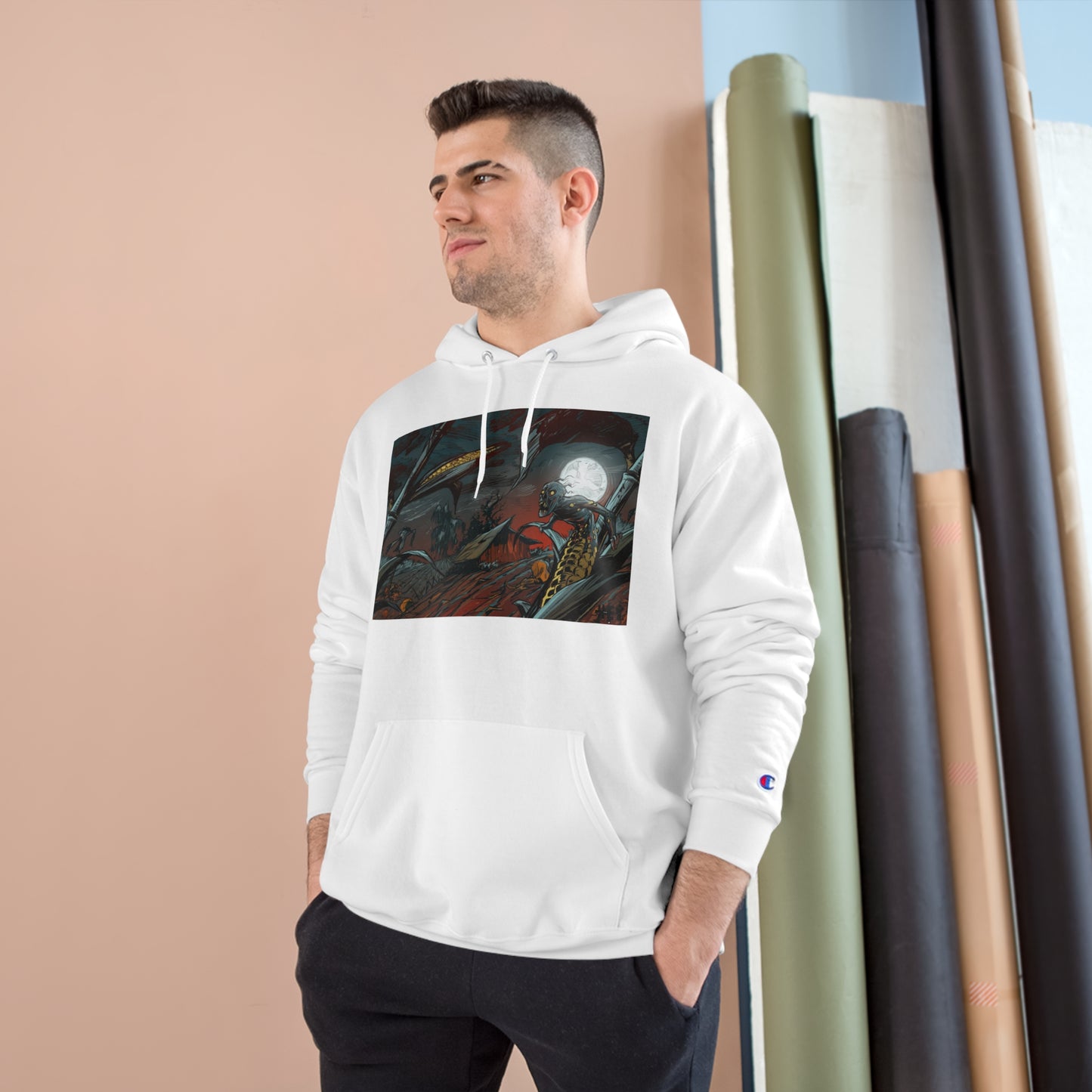 "Hey-Husk" Champion Hoodie