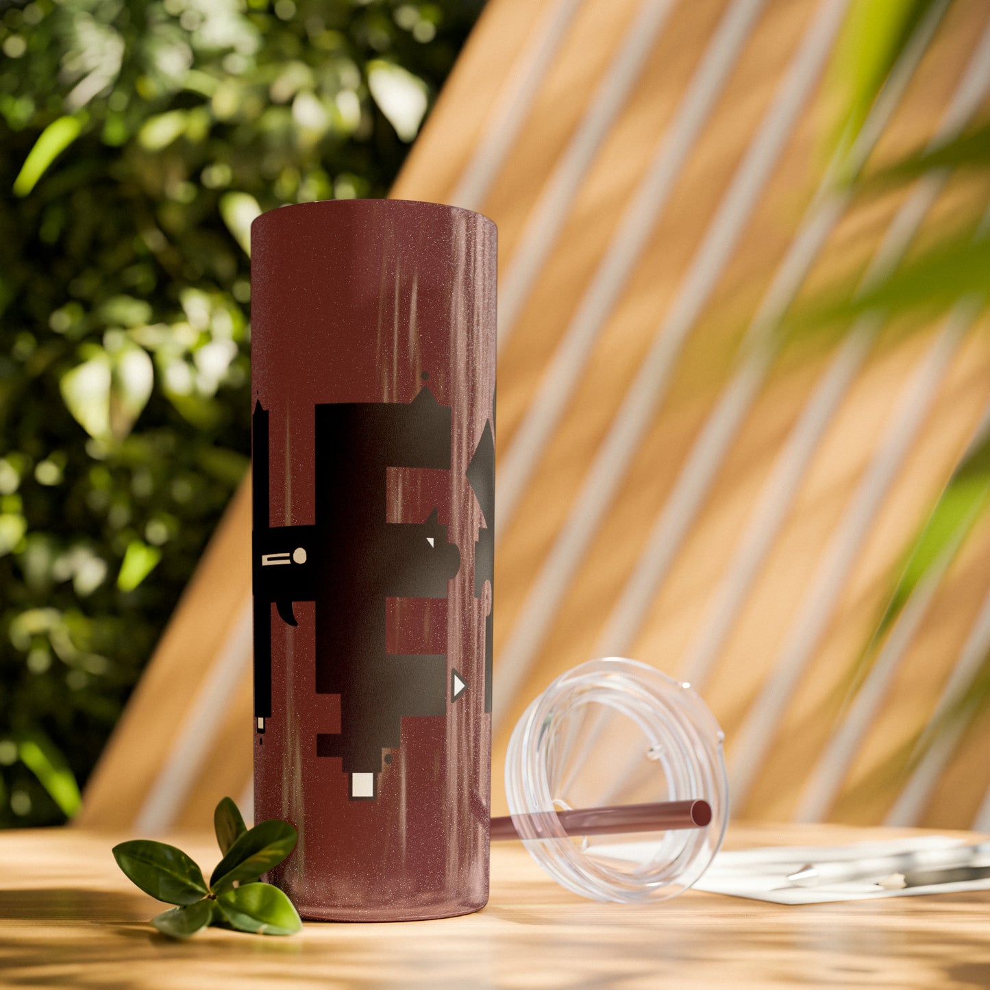 Skinny Tumbler with Straw, 20oz