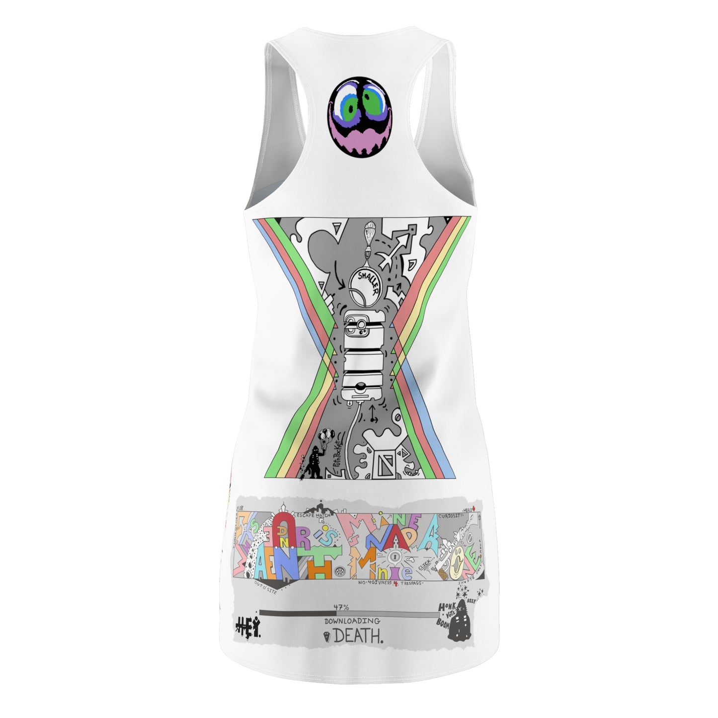 "Trixie" Women's Cut & Sew Racerback Dress (AOP)