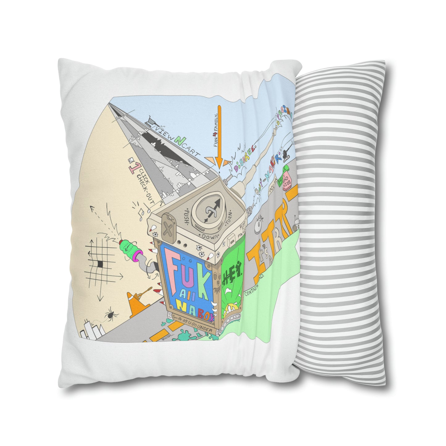 "Just Stop" Spun Polyester Square Pillow Case