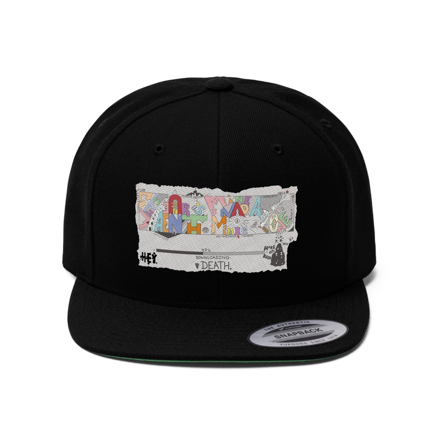 "What's Underneath Is Mine And Mine Alone" Unisex Flat Bill Hat
