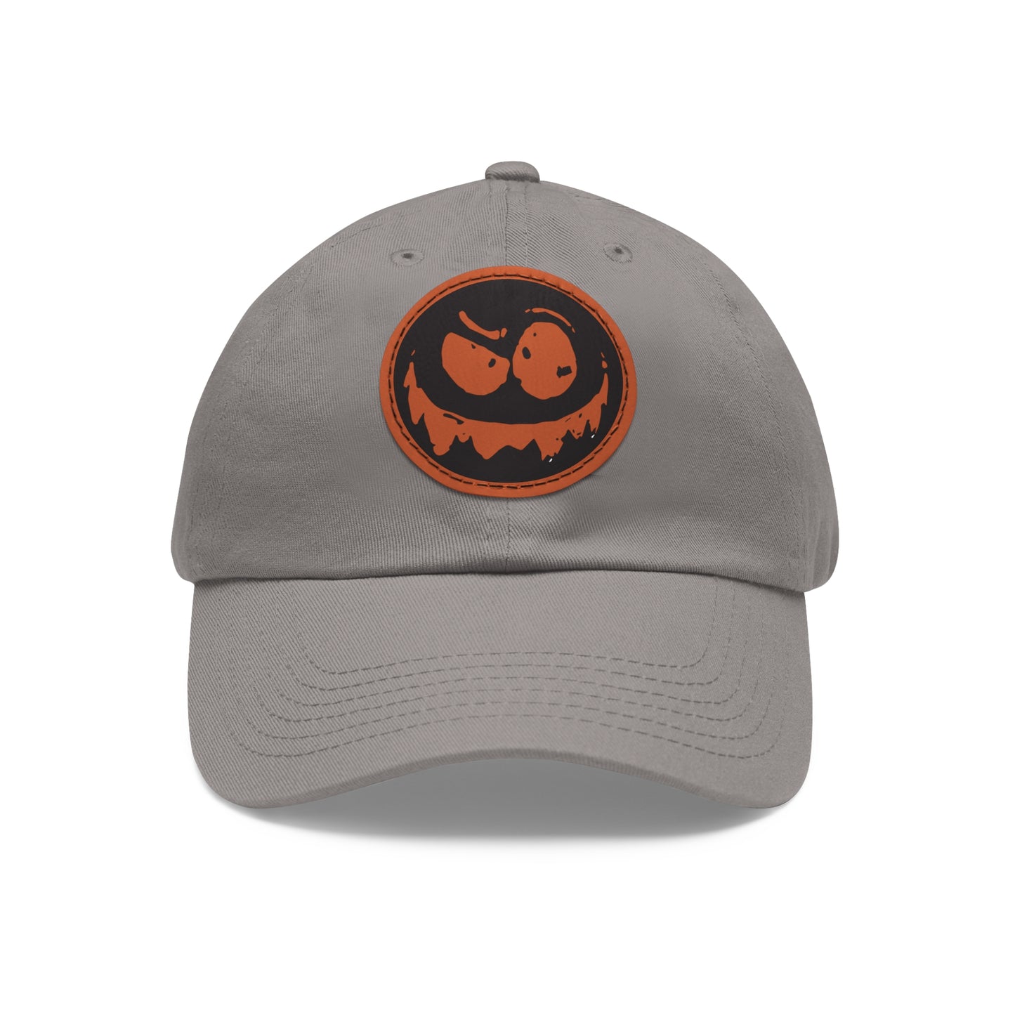 "Twitchy" Dad Hat with Leather Patch (Round)