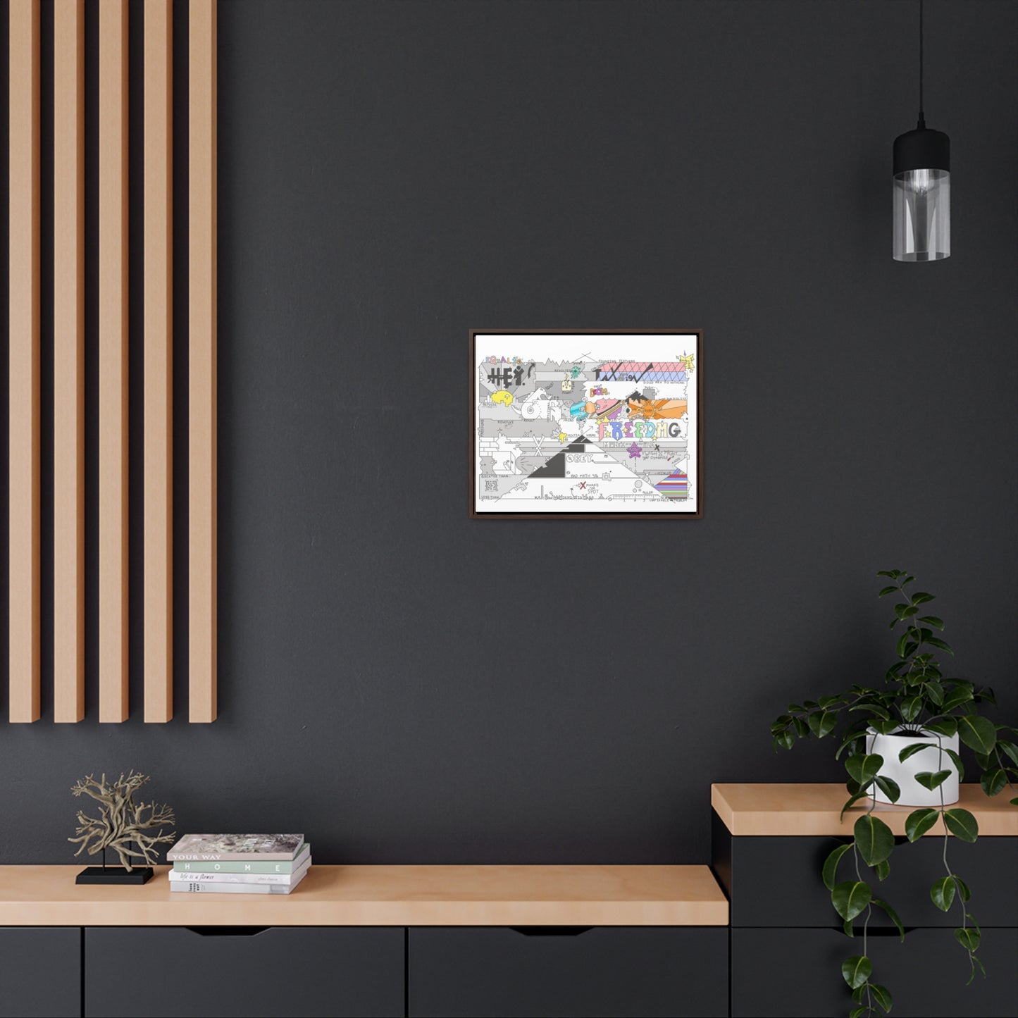 Official Hey. Flag Wall Art now for sale! Gallery Canvas Wraps, Horizontal Frame