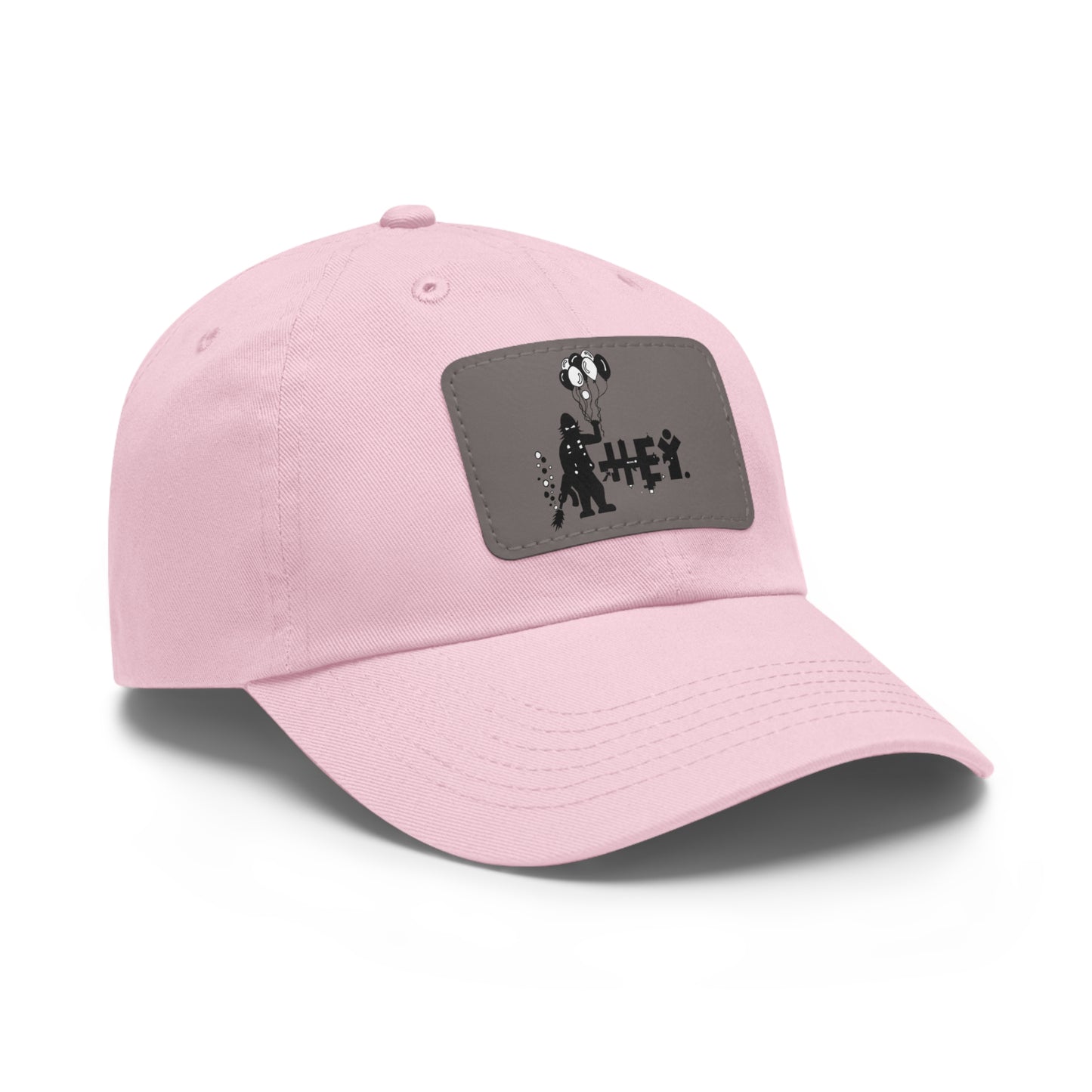 Hey Balloons Logo Dad Hat with Leather Patch (Rectangle)