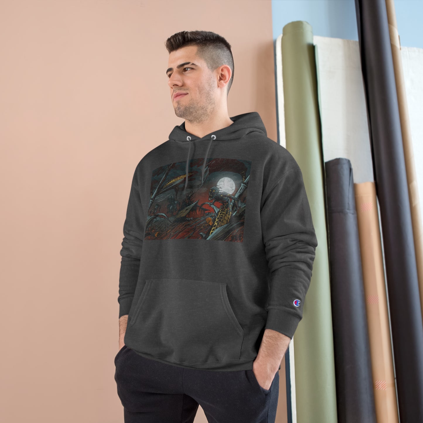 "Hey-Husk" Champion Hoodie