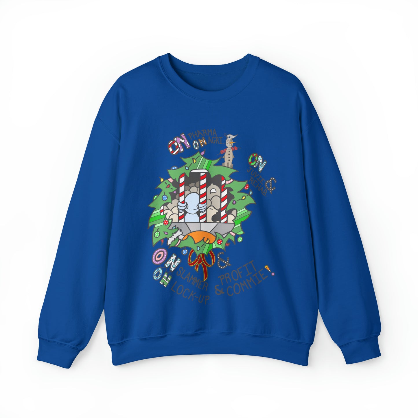 "On Profit! On Commie!" Unisex Heavy Blend™ Crewneck Sweatshirt