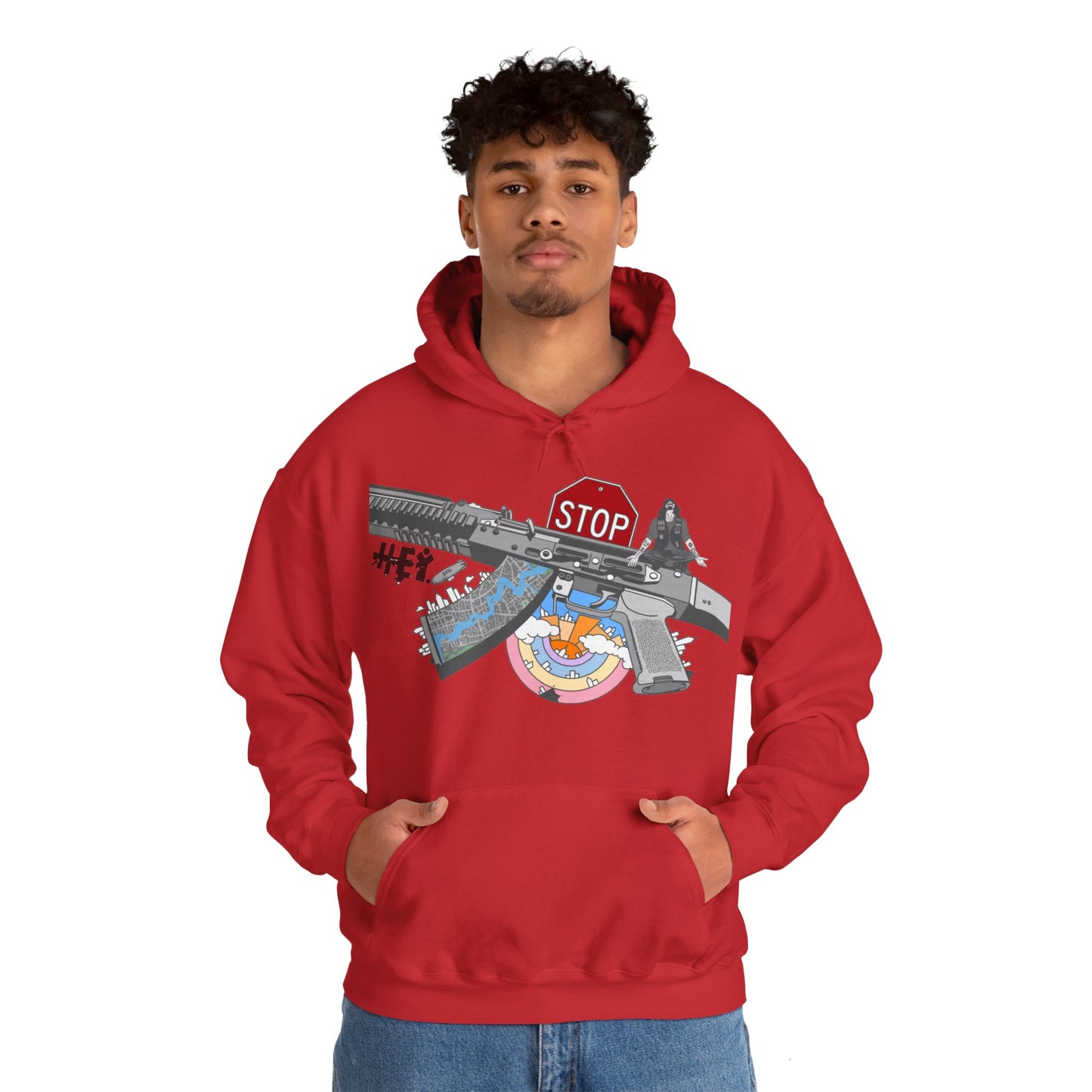 "Just Stop" Unisex Heavy Blend™ Hooded Sweatshirt