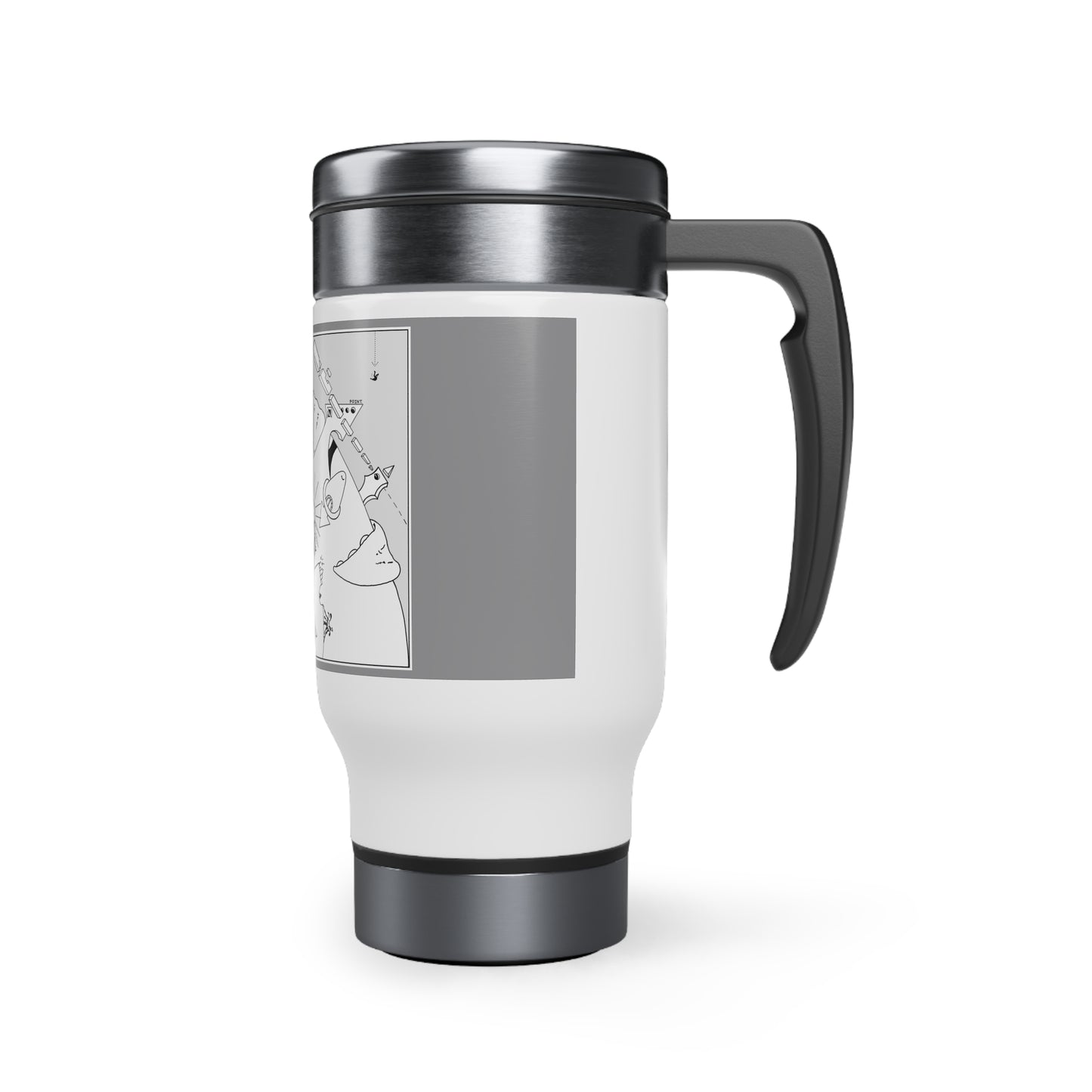 Stainless Steel Travel Mug with Handle, 14oz