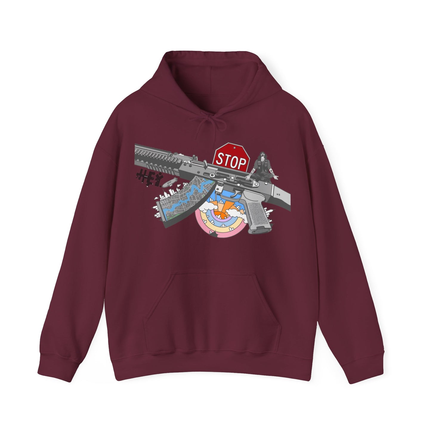 "Just Stop" Unisex Heavy Blend™ Hooded Sweatshirt