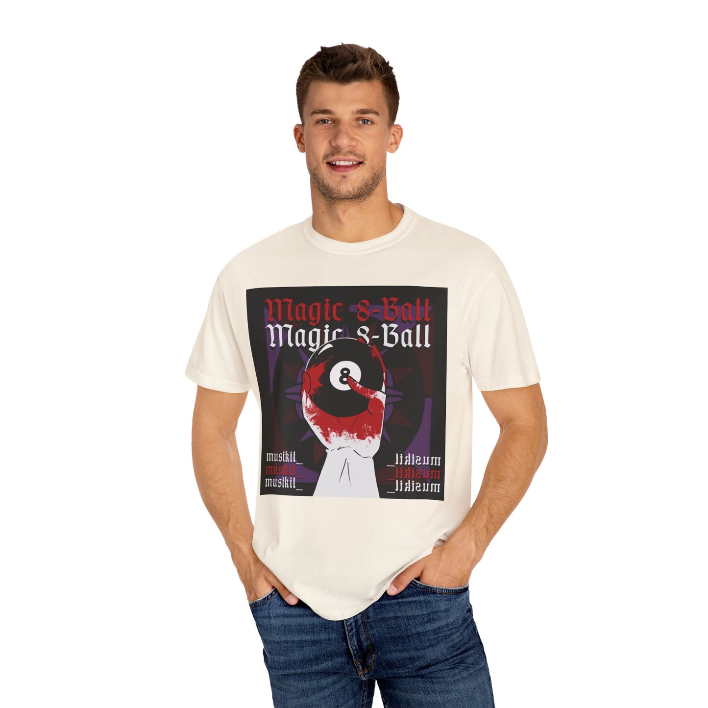 "MAGIC 8-BALL" Unisex Garment-Dyed T-shirt