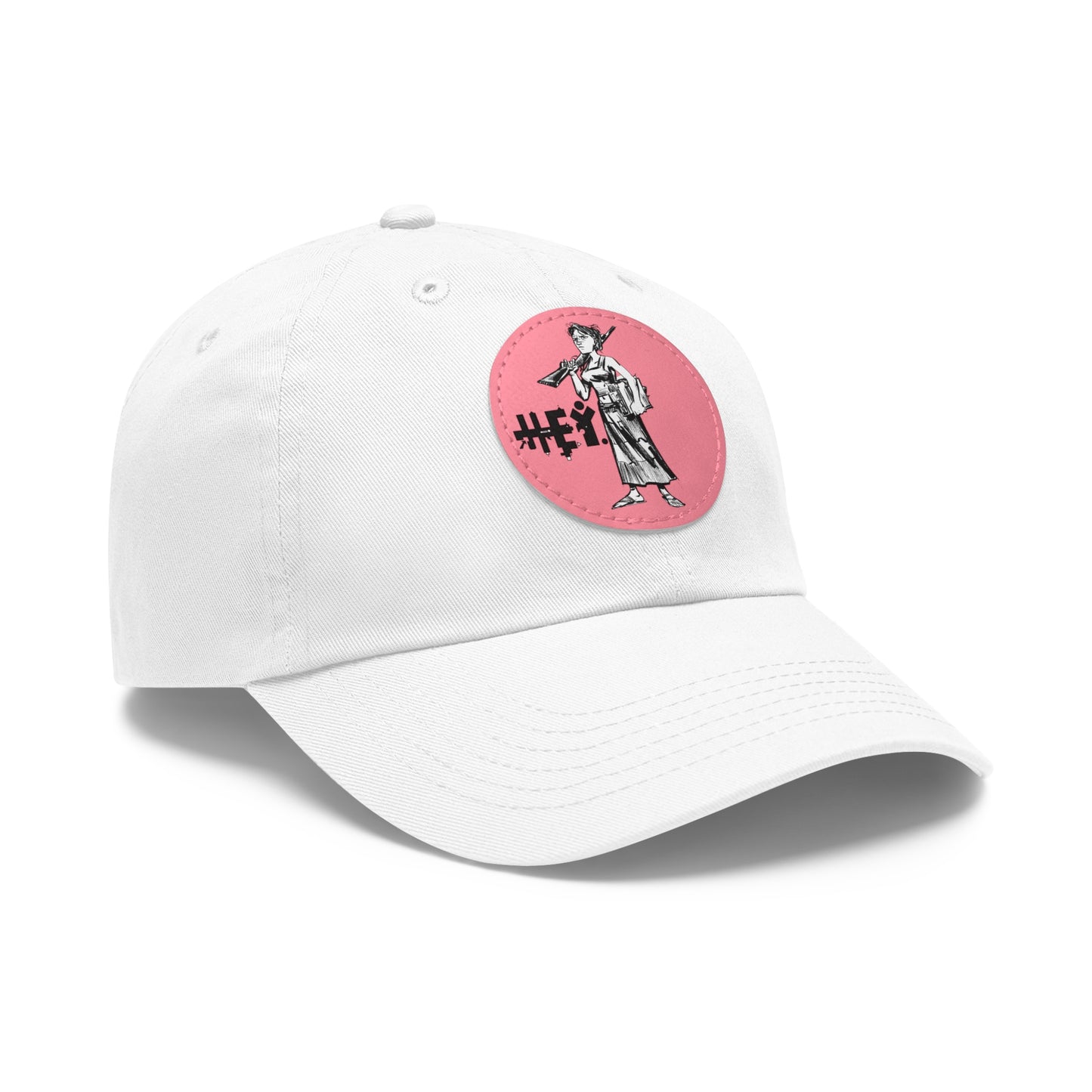 "Molly U-Hauly" Dad Hat with Leather Patch (Round)