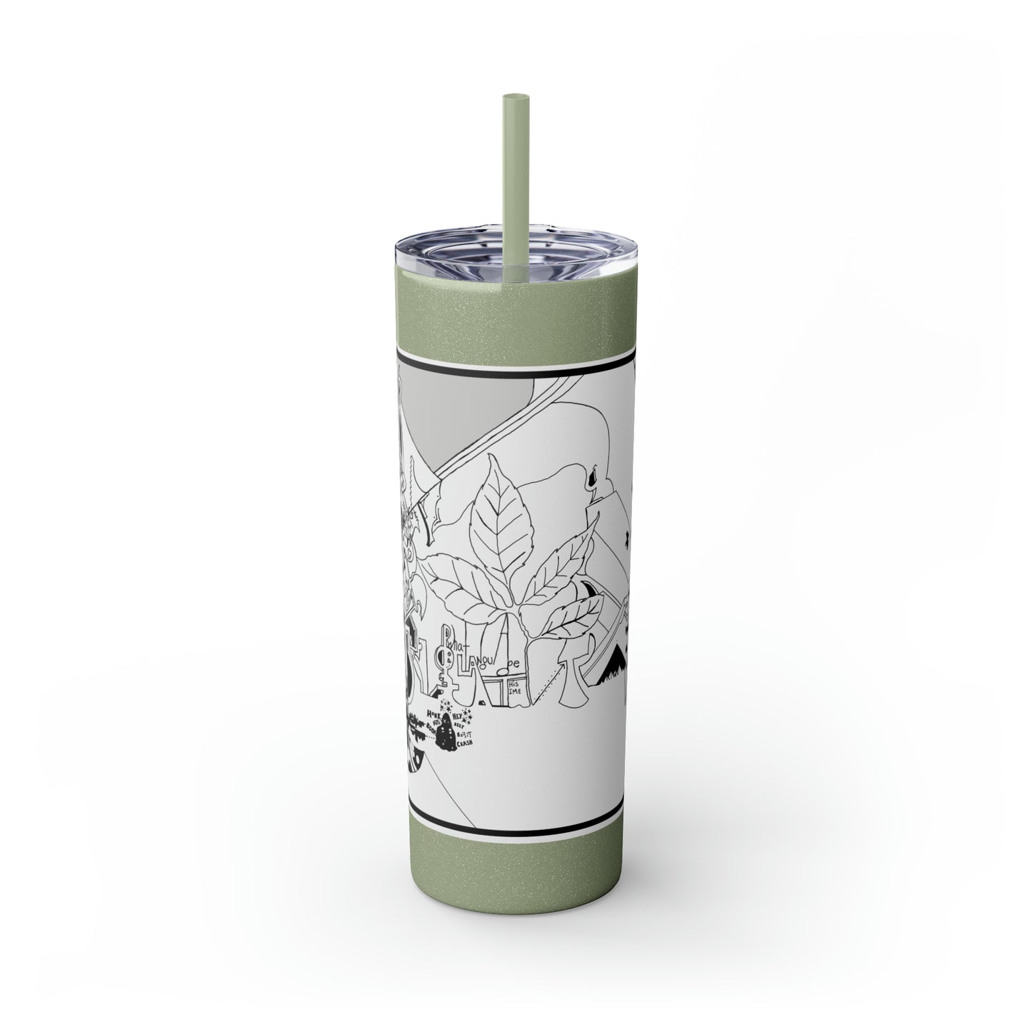 Skinny Tumbler with Straw, 20oz