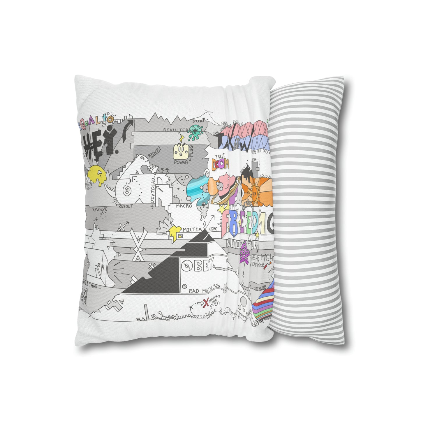 "Ima.Fancy.Fukker+HeyFlag" Spun Polyester Square Pillow Case