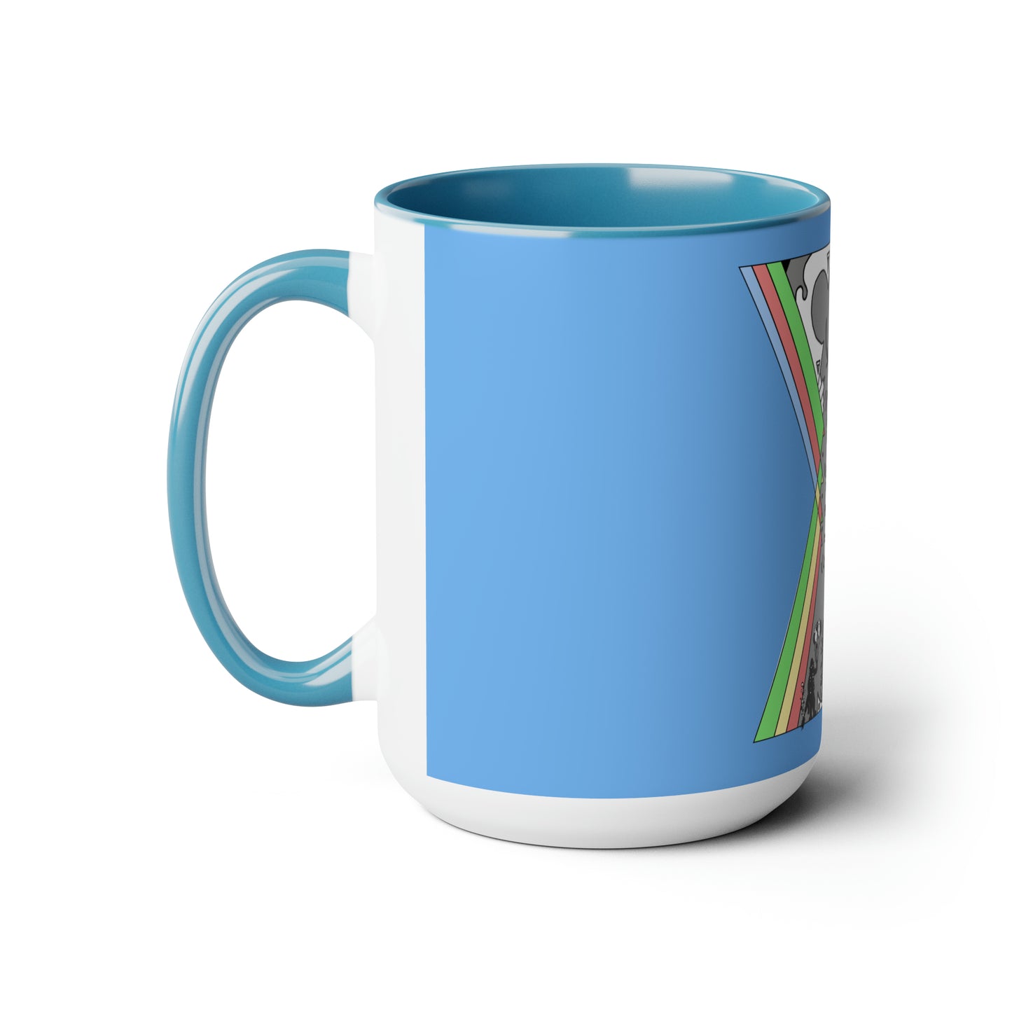 Two-Tone Coffee Mugs, 15oz