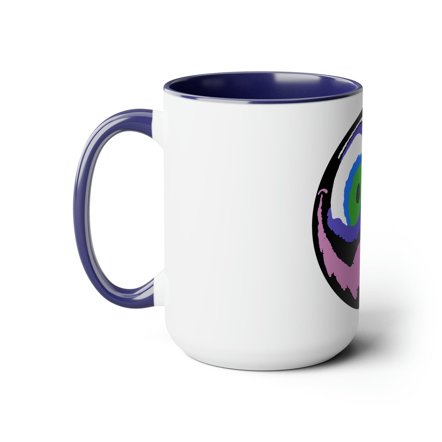 Two-Tone Coffee Mugs, 15oz