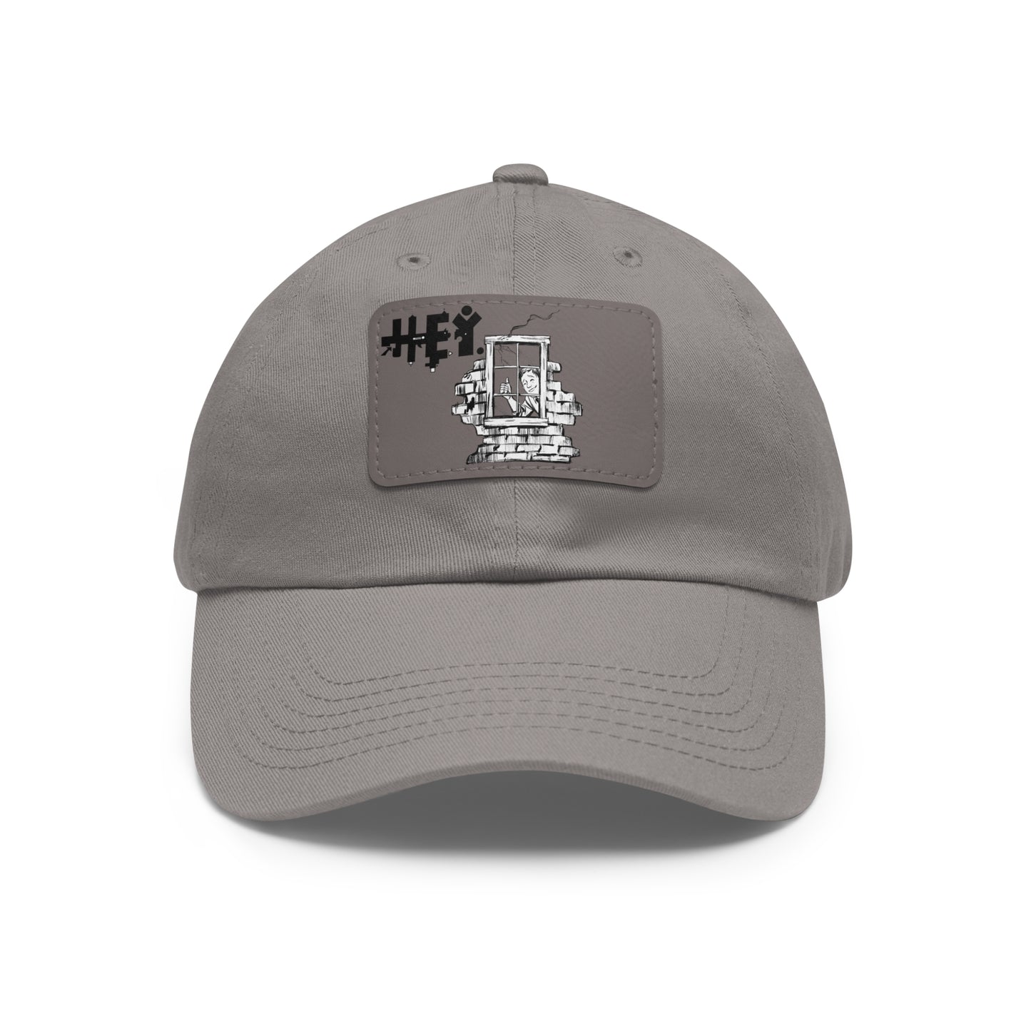 "That Guy, Frank" Dad Hat with Leather Patch (Rectangle)