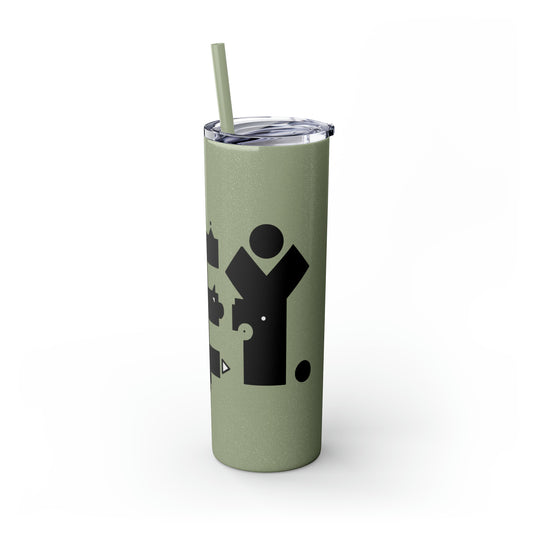 Skinny Tumbler with Straw, 20oz