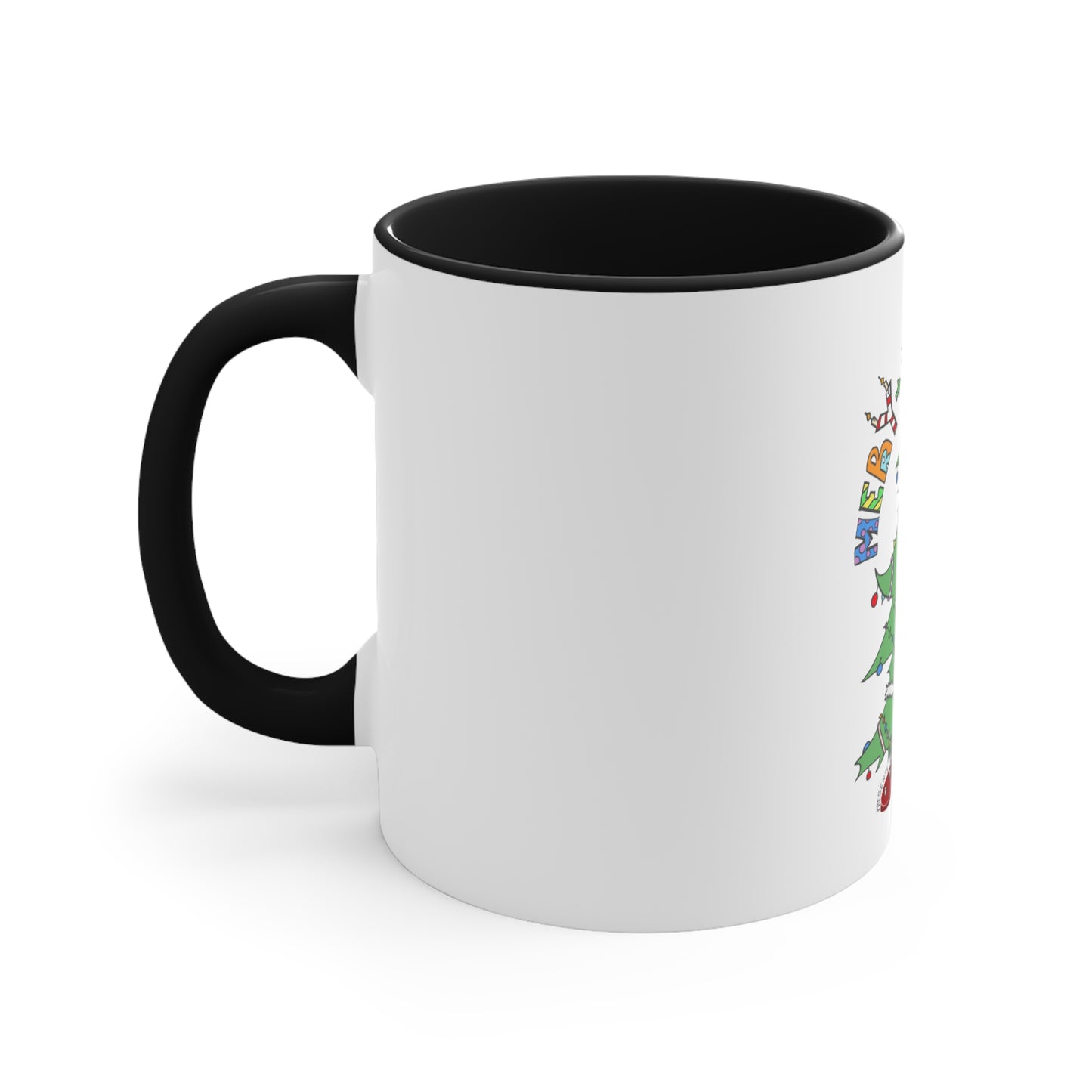 "Hey-Mas Tree" Accent Coffee Mug, 11oz