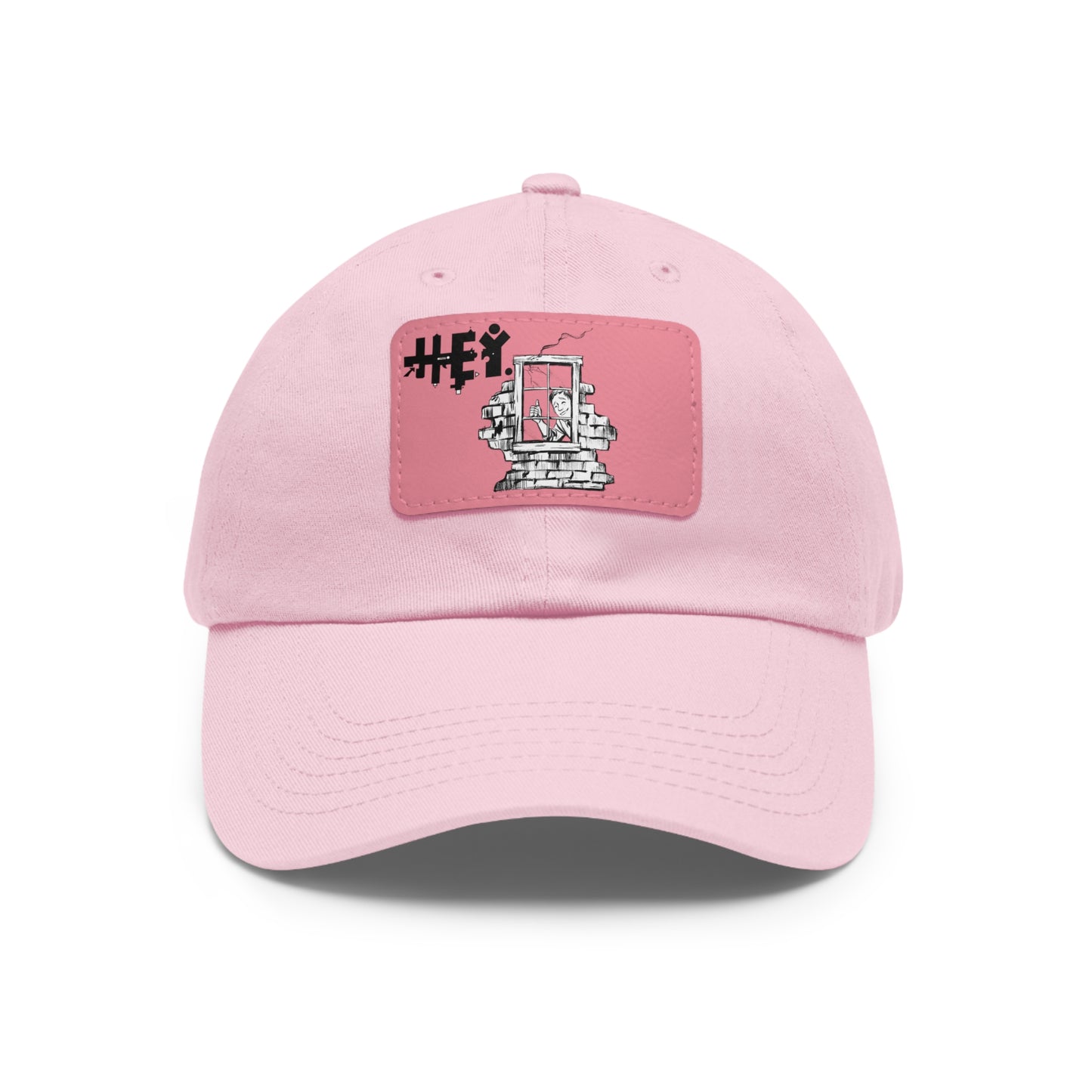 "That Guy, Frank" Dad Hat with Leather Patch (Rectangle)