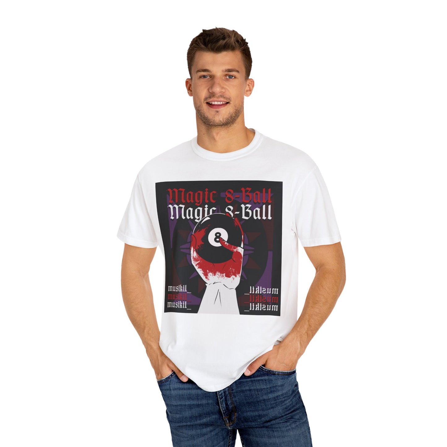 "MAGIC 8-BALL" Unisex Garment-Dyed T-shirt