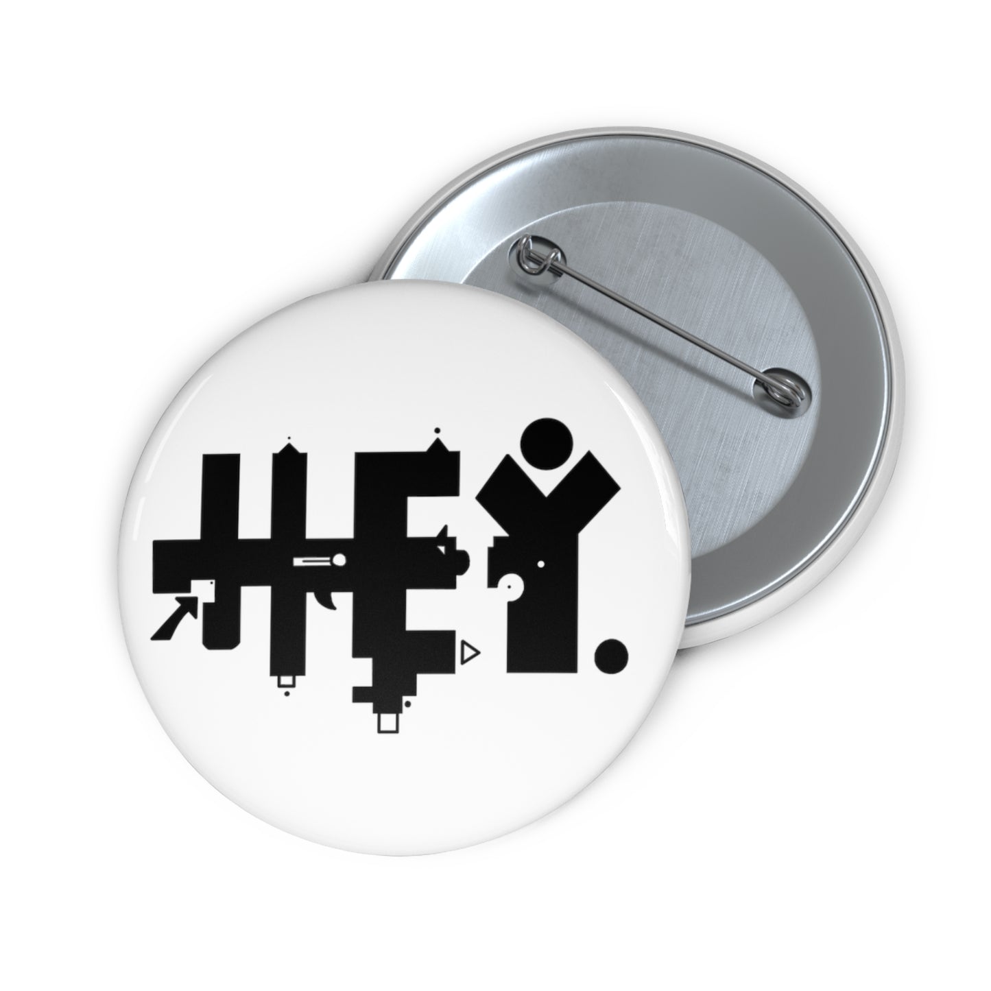 Hey. Brand Logo Custom Pin Buttons