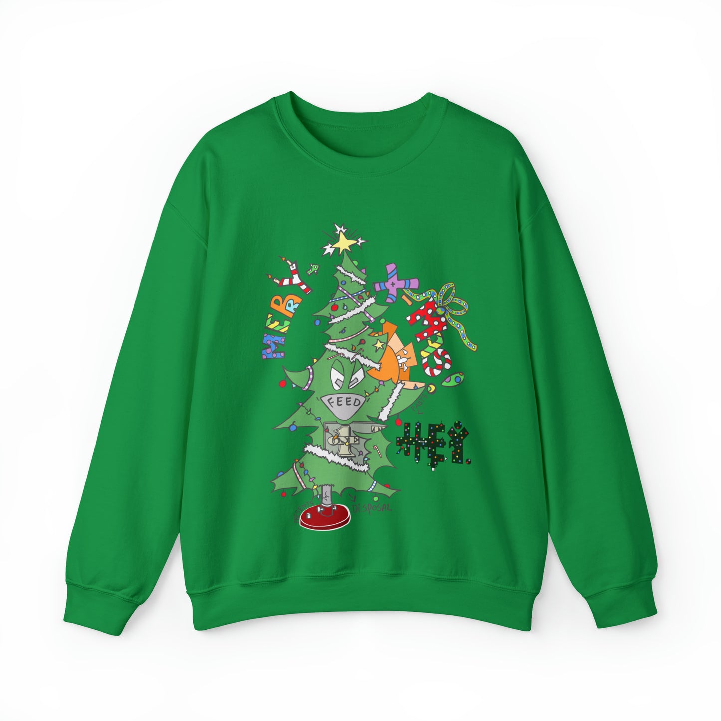 "Hey-Mas Tree" Unisex Heavy Blend™ Crewneck Sweatshirt