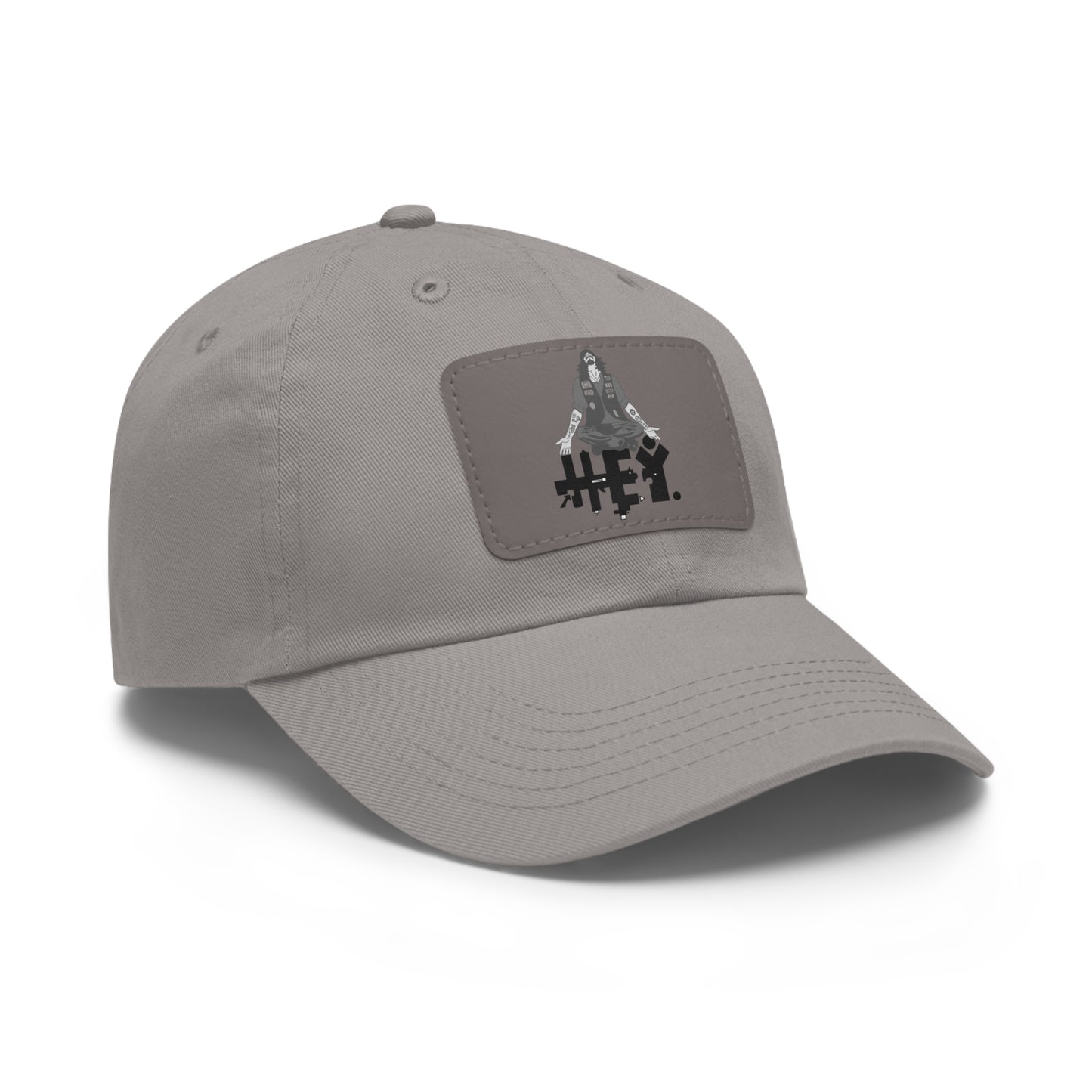 "Self-Immo" Dad Hat with Leather Patch (Rectangle)