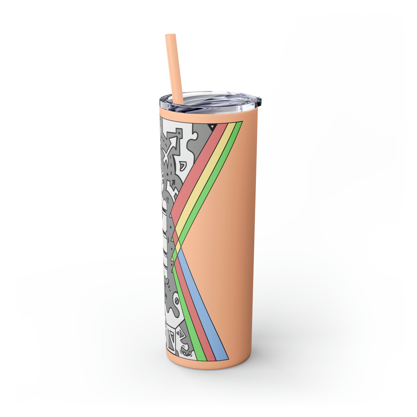 Skinny Tumbler with Straw, 20oz