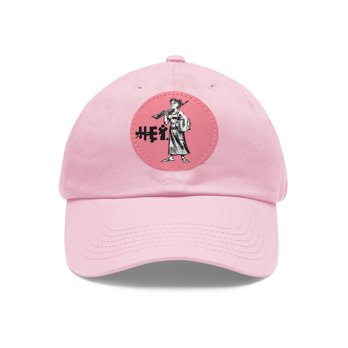 "Molly U-Hauly" Dad Hat with Leather Patch (Round)