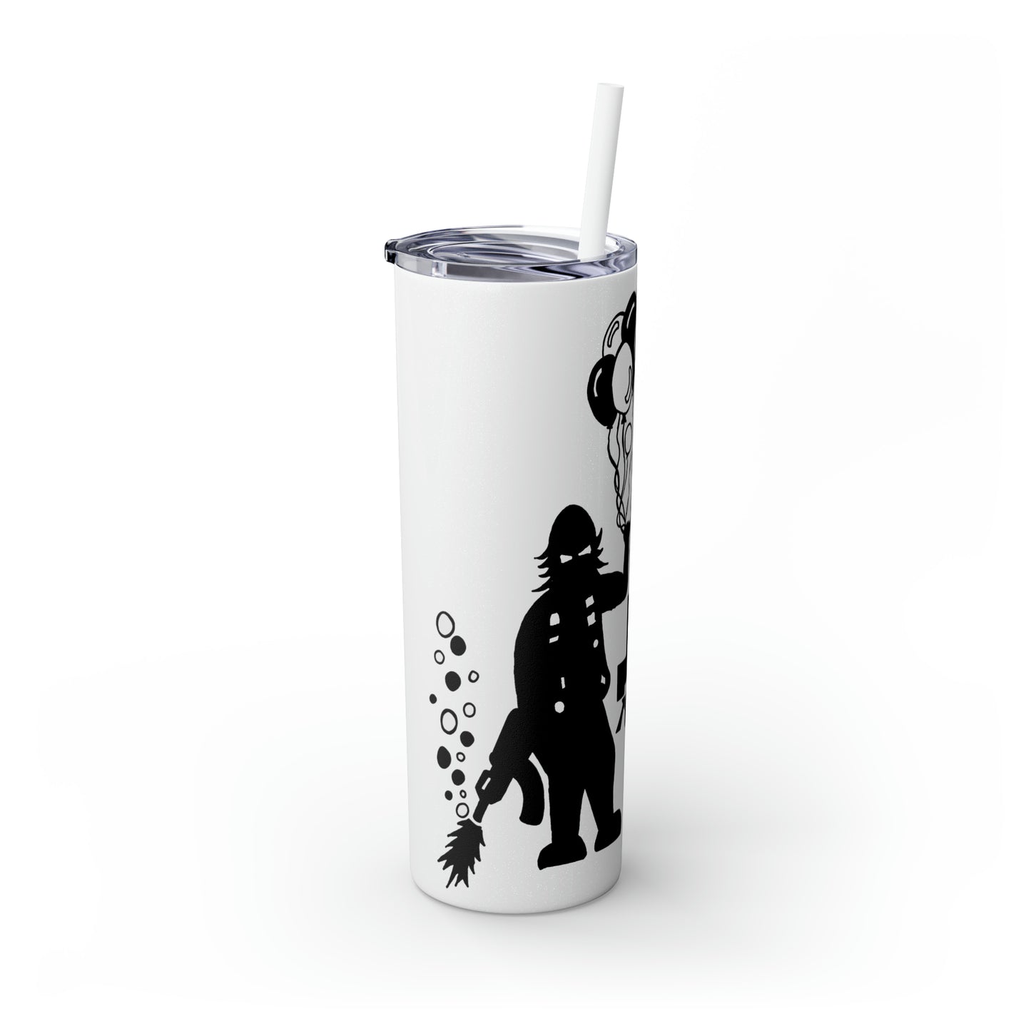 Skinny Tumbler with Straw, 20oz