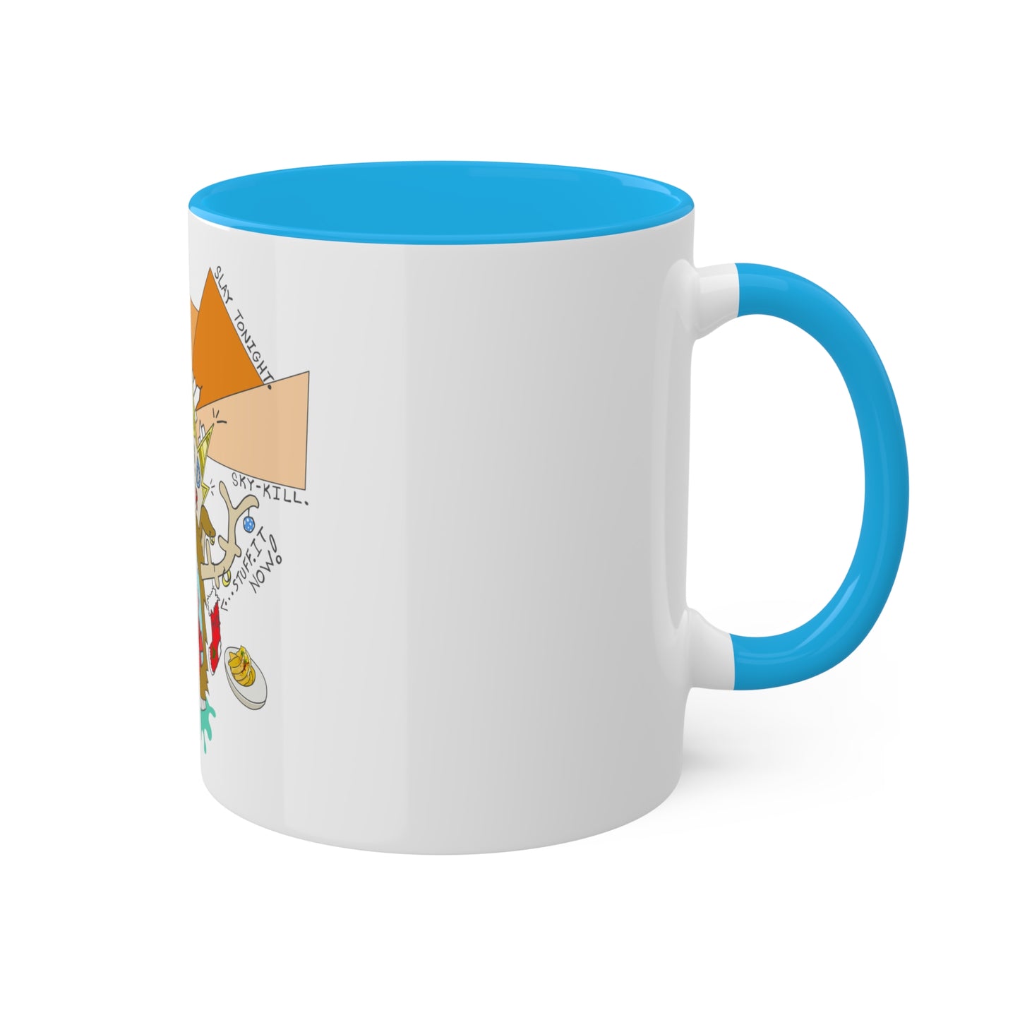 "All I Want For Christmas Is An Anti-Drone Defense System" Colorful Mugs, 11oz