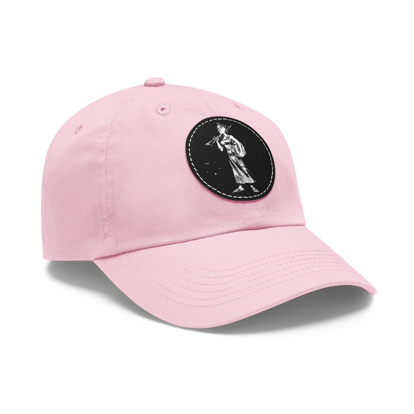 "Molly U-Hauly" Dad Hat with Leather Patch (Round)