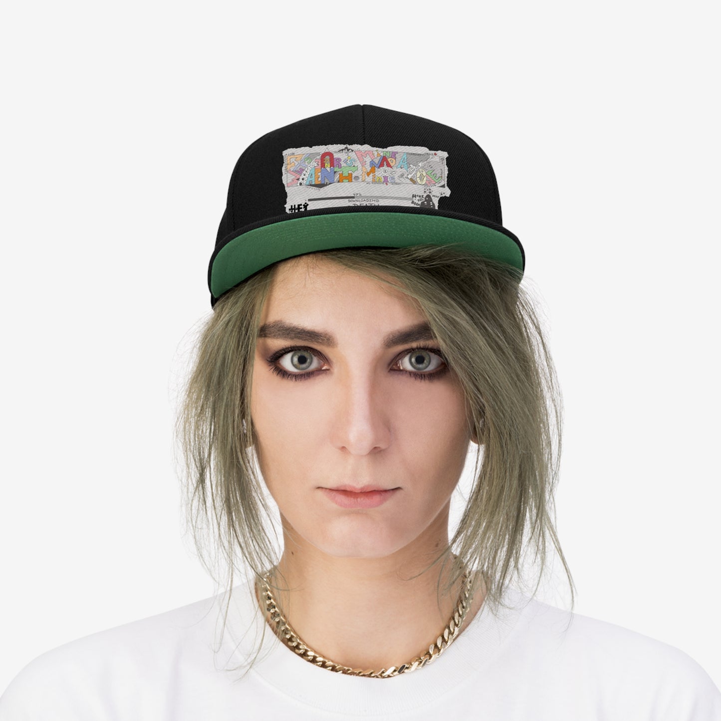 "What's Underneath Is Mine And Mine Alone" Unisex Flat Bill Hat