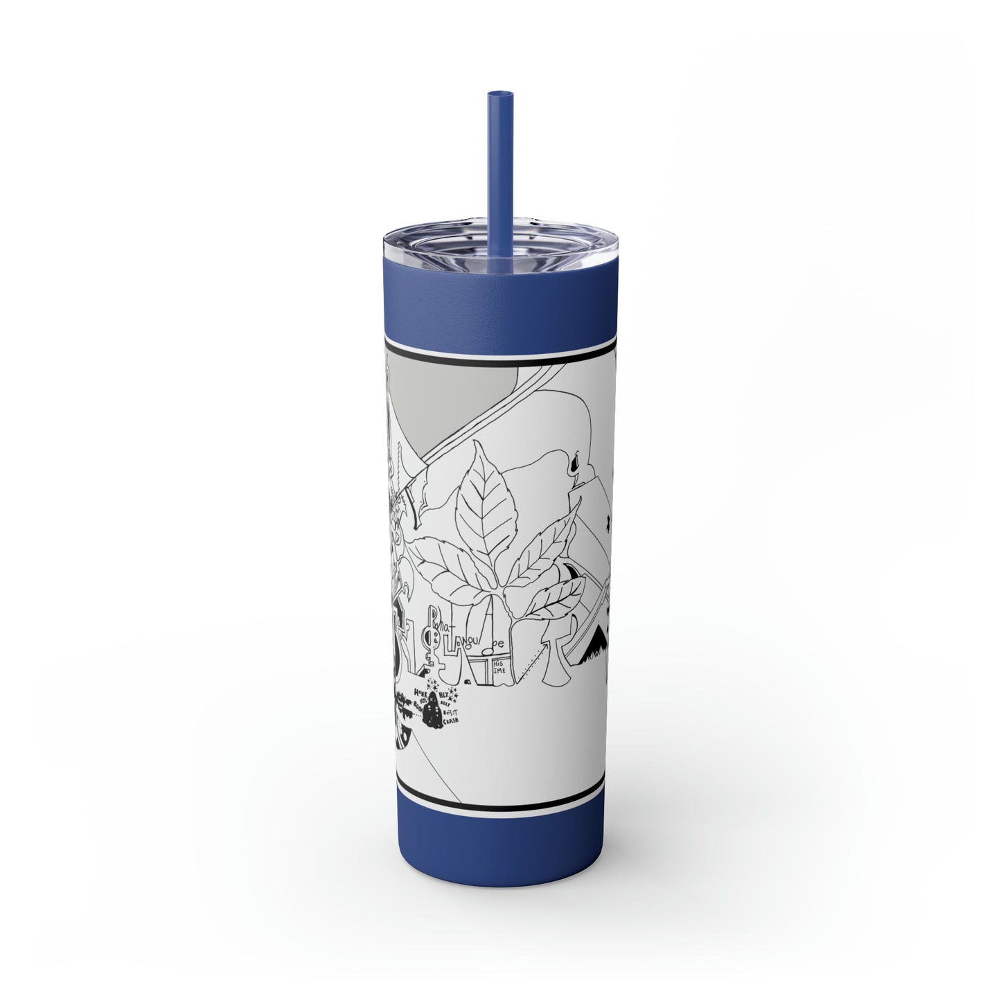 Skinny Tumbler with Straw, 20oz