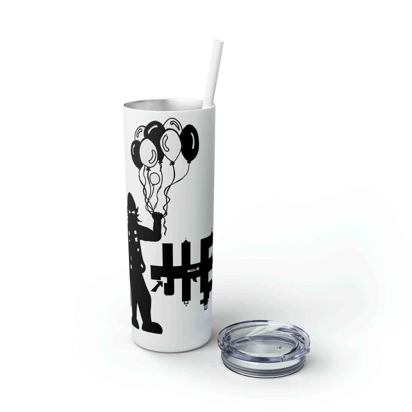 Skinny Tumbler with Straw, 20oz