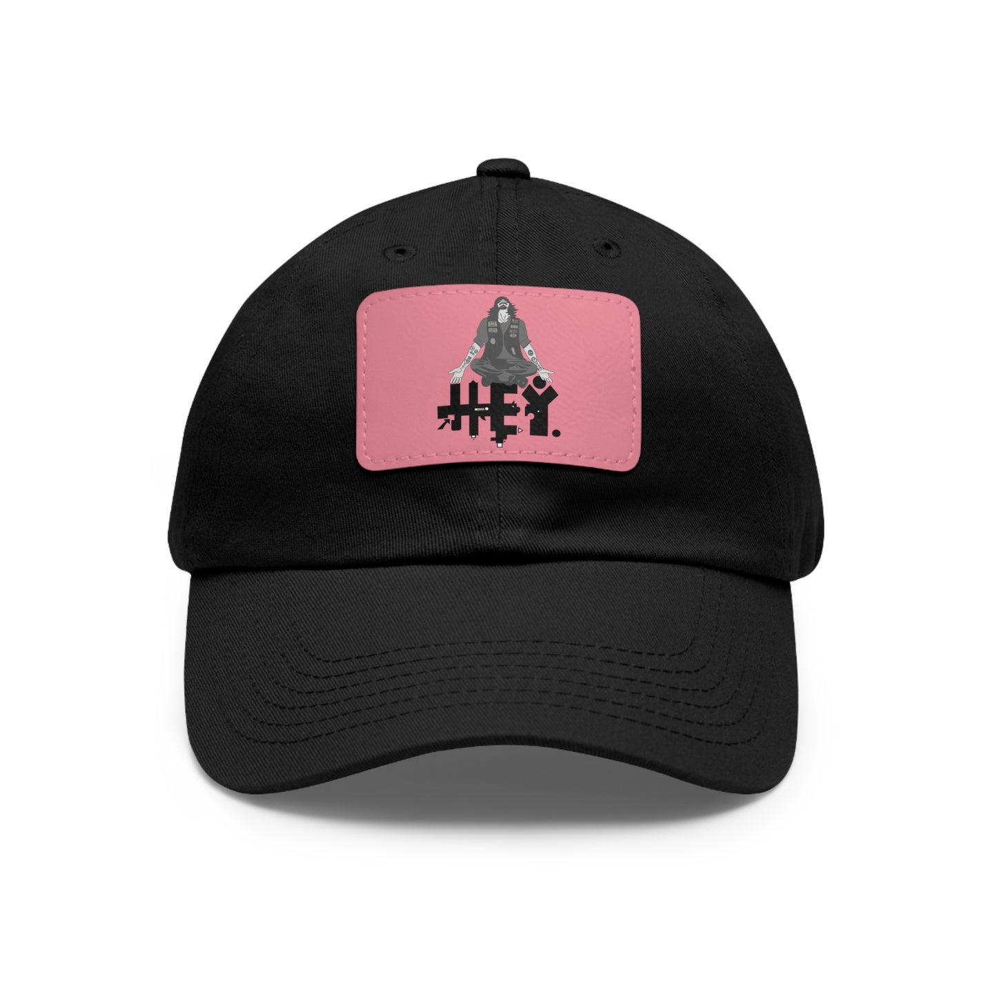 "Self-Immo" Dad Hat with Leather Patch (Rectangle)