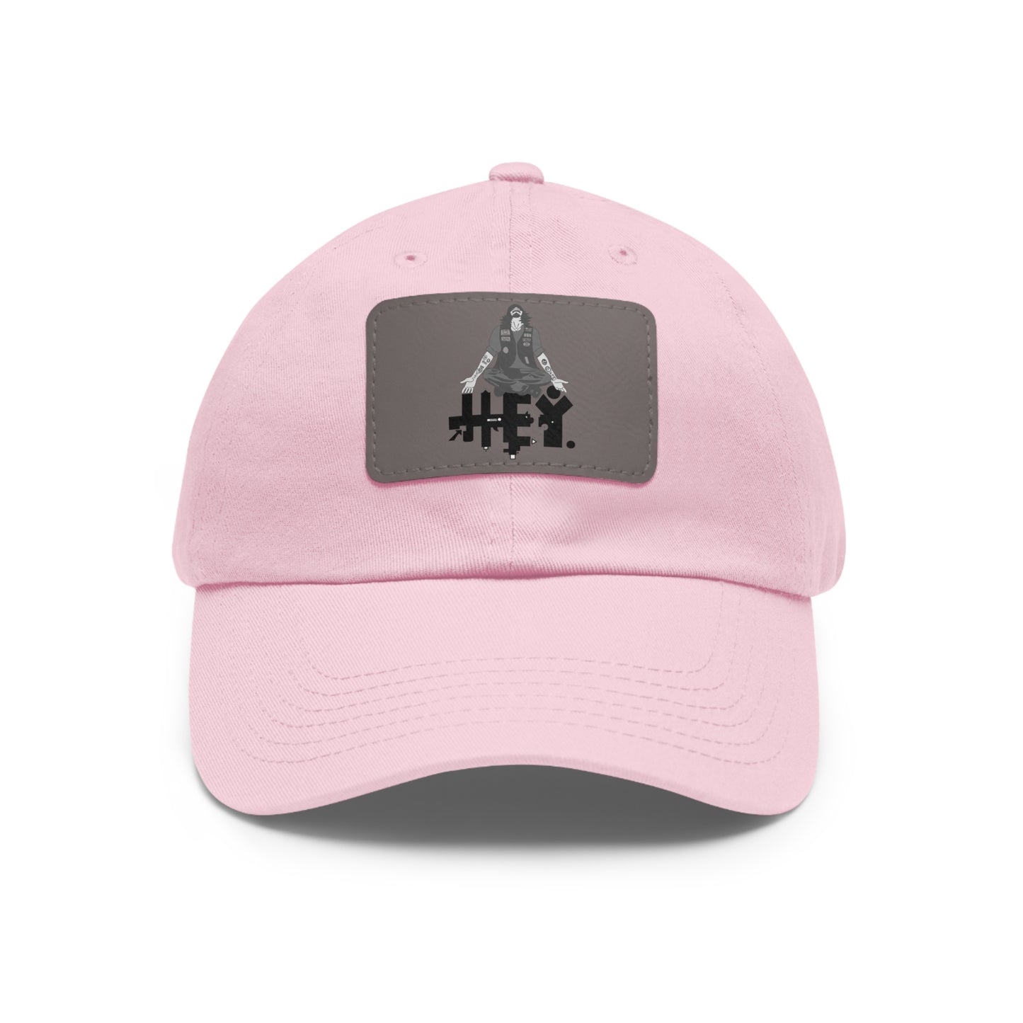 "Self-Immo" Dad Hat with Leather Patch (Rectangle)