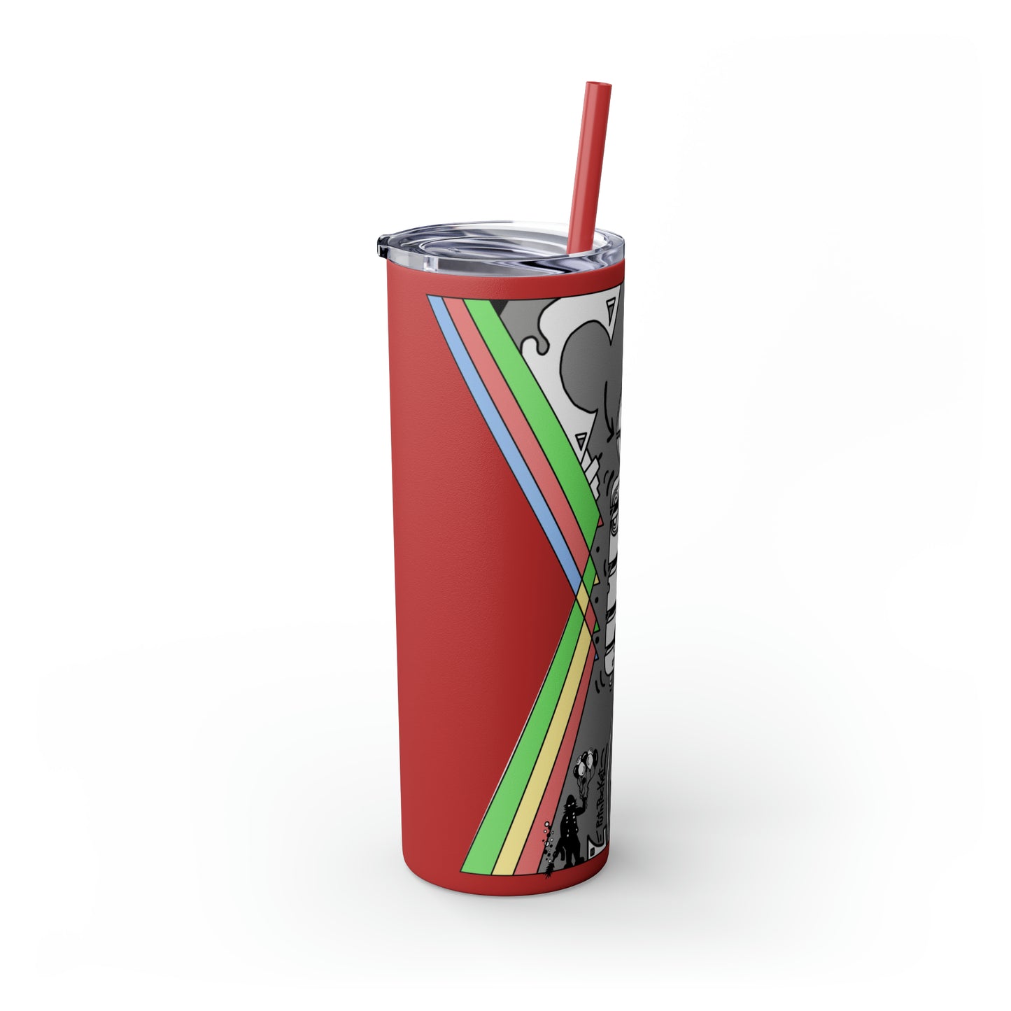 Skinny Tumbler with Straw, 20oz