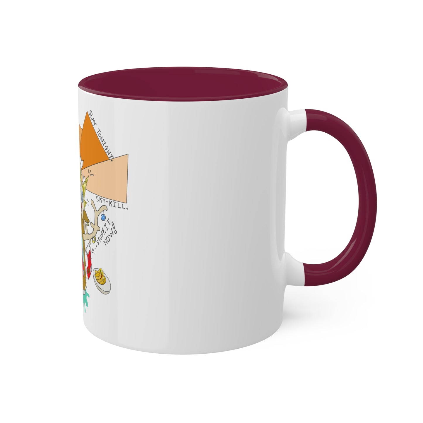 "All I Want For Christmas Is An Anti-Drone Defense System" Colorful Mugs, 11oz