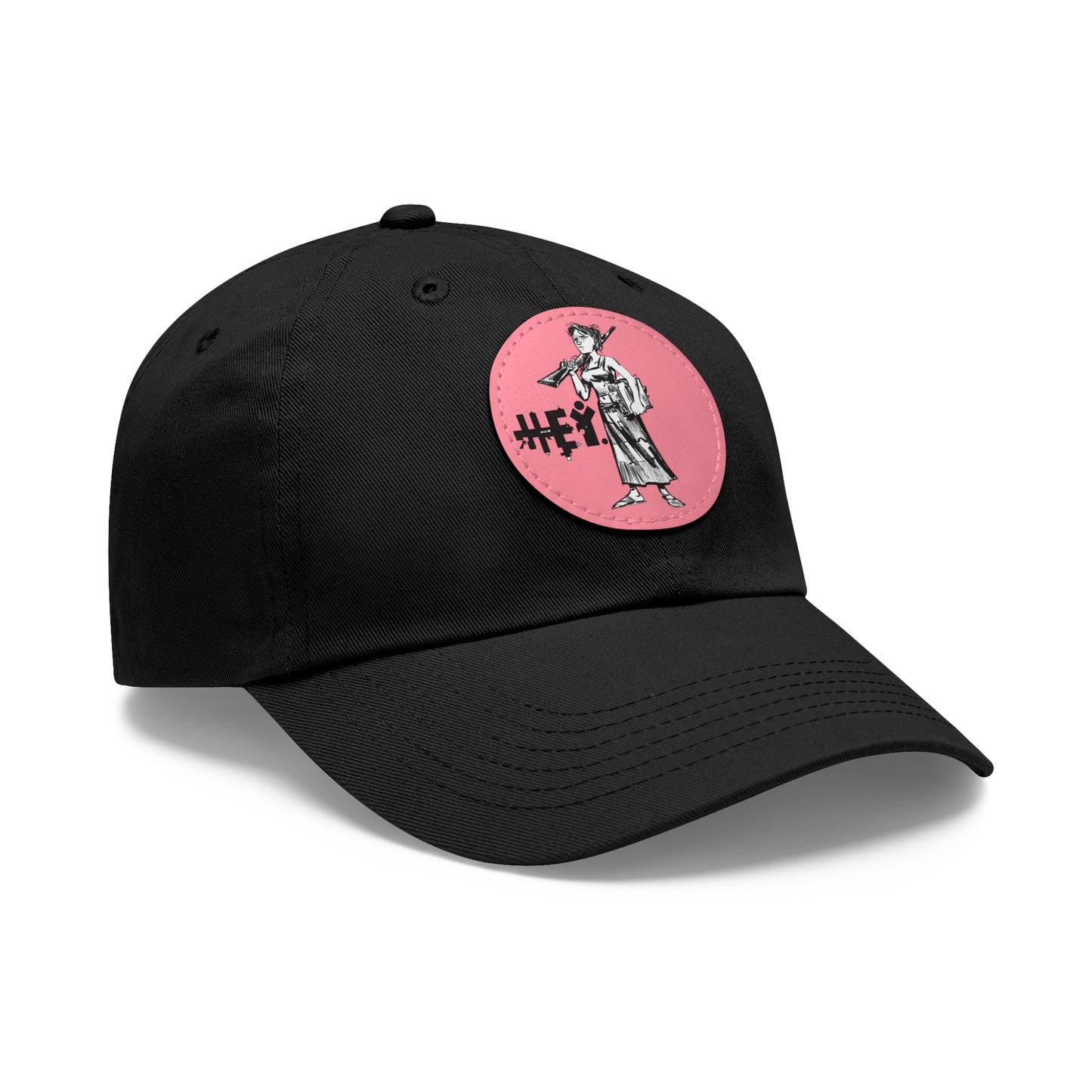 "Molly U-Hauly" Dad Hat with Leather Patch (Round)