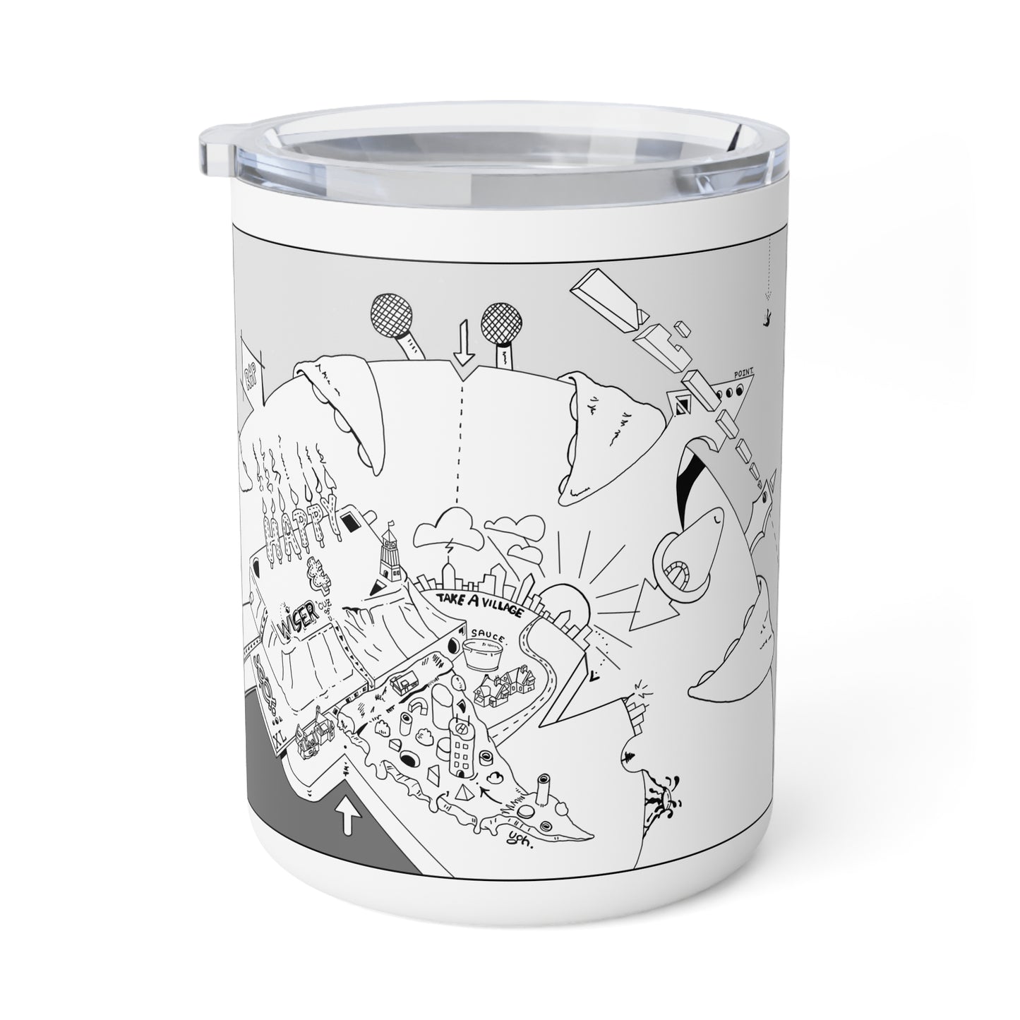 Insulated Coffee Mug, 10oz