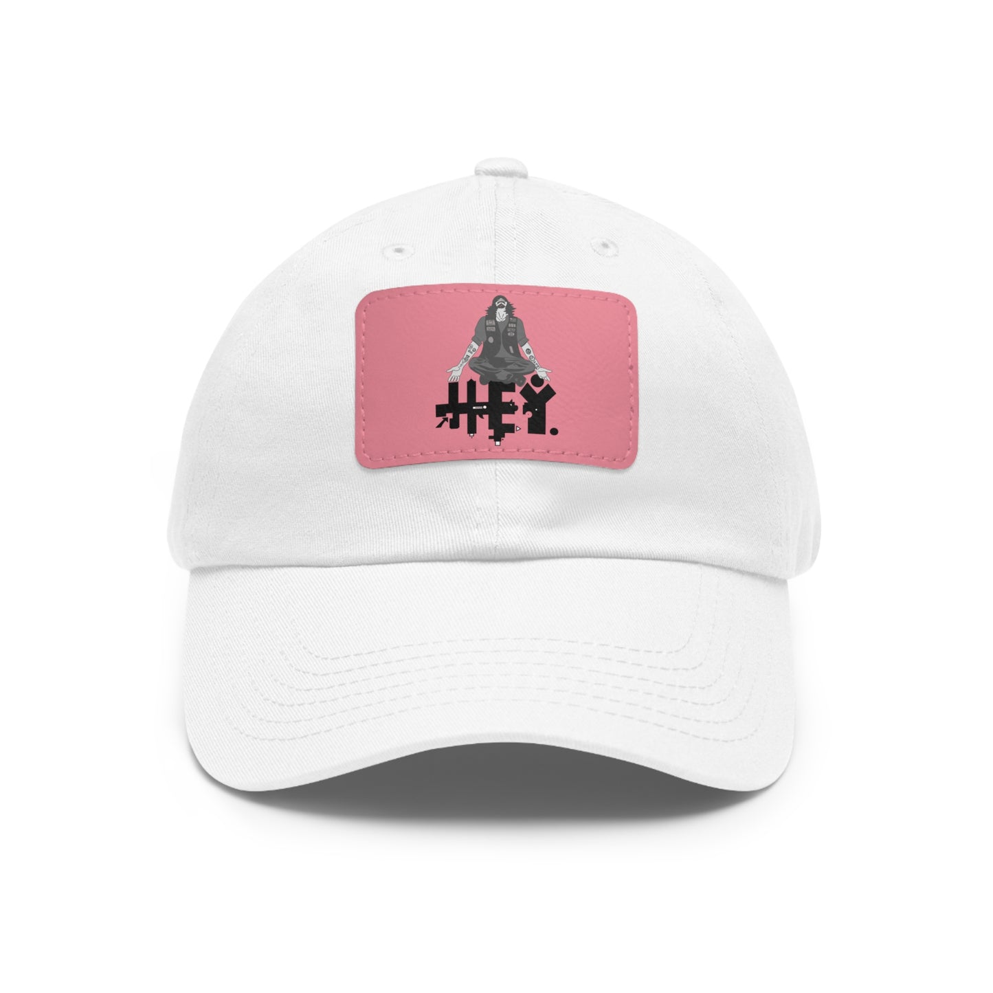 "Self-Immo" Dad Hat with Leather Patch (Rectangle)