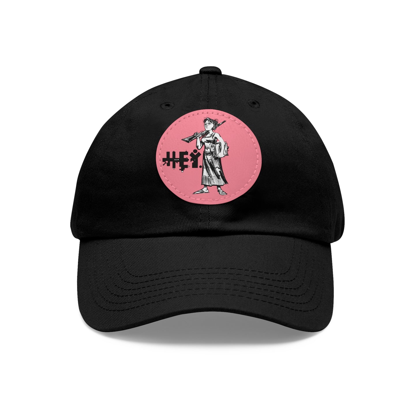 "Molly U-Hauly" Dad Hat with Leather Patch (Round)