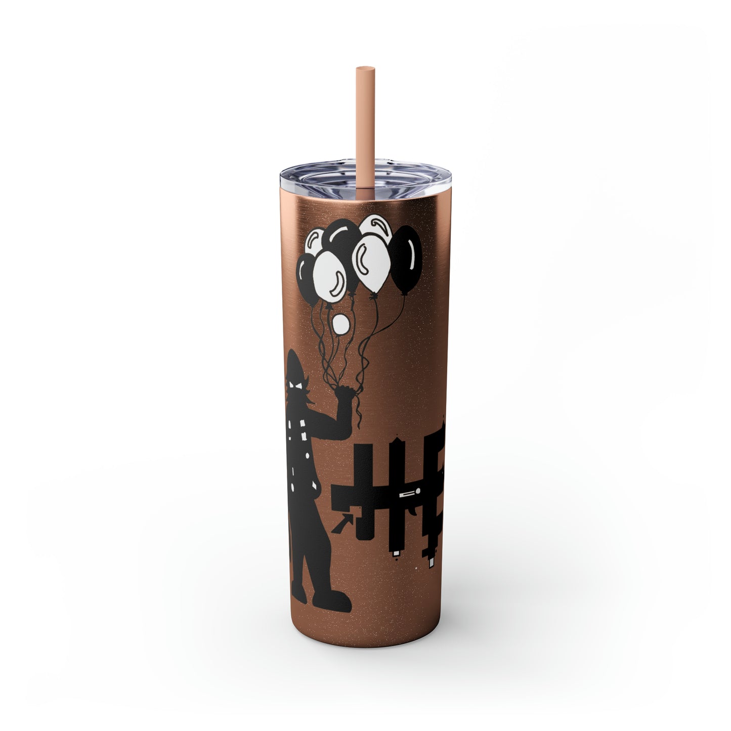 Skinny Tumbler with Straw, 20oz